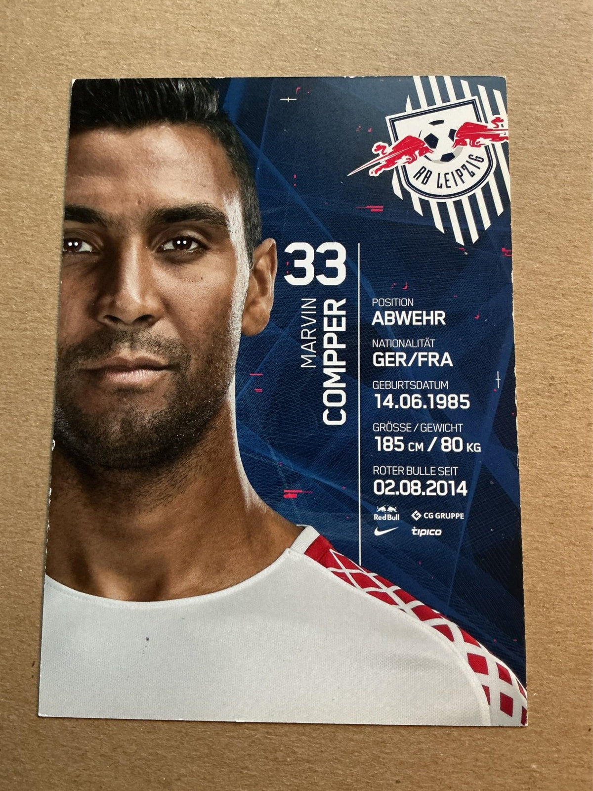 Marvin Compper, Germany 🇩🇪 RB Leipzig 2017/18 hand signed - Autographs-World