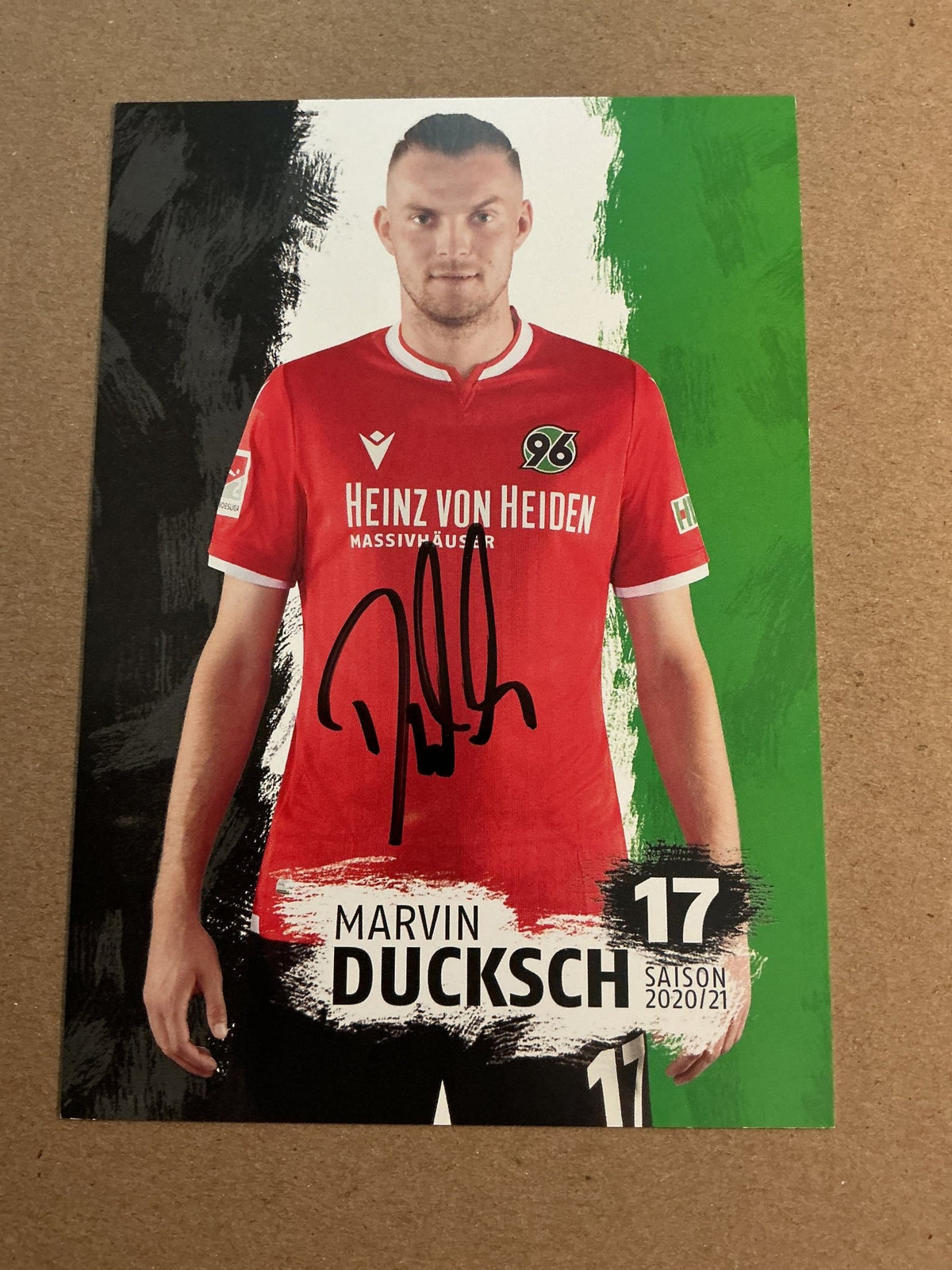 Marvin Duksch, Germany 🇩🇪 Hannover 96 2020/21 hand signed - Autographs-World