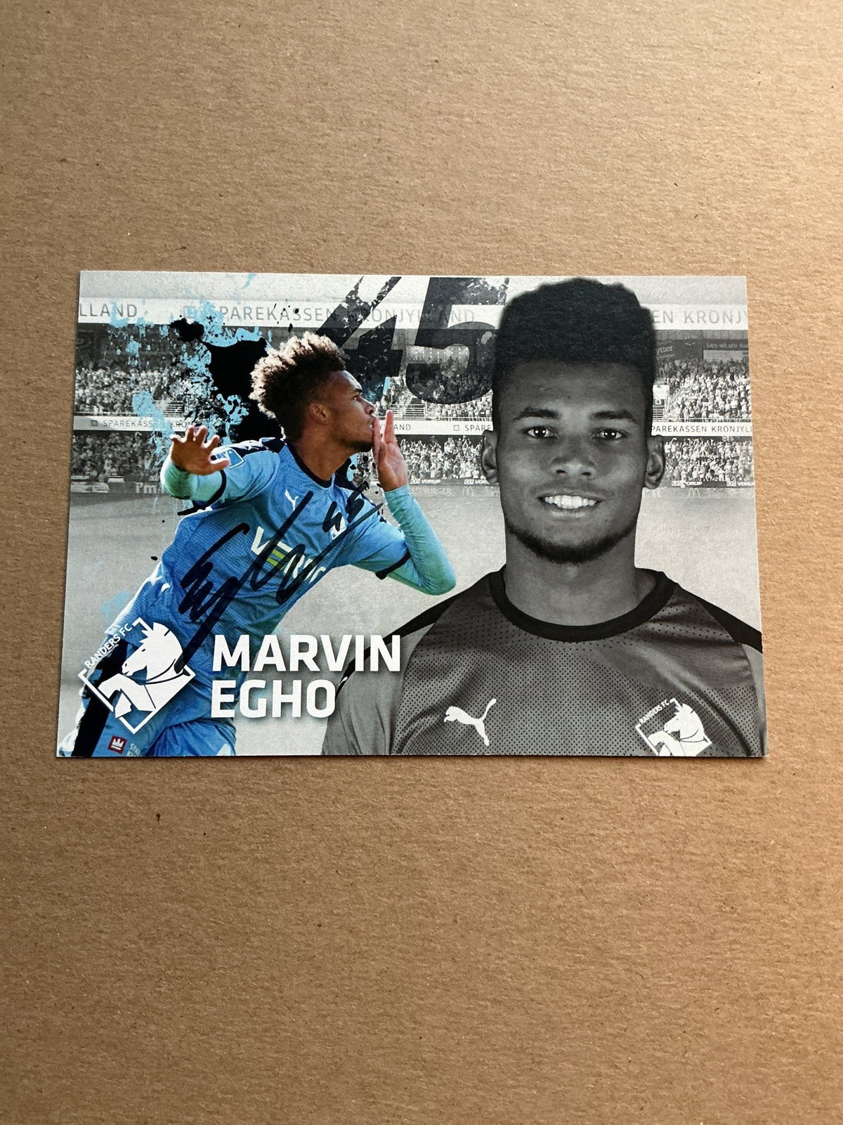 Marvin Egho, Austria 🇦🇹 Randers FC 2020/21 hand signed - Autographs-World