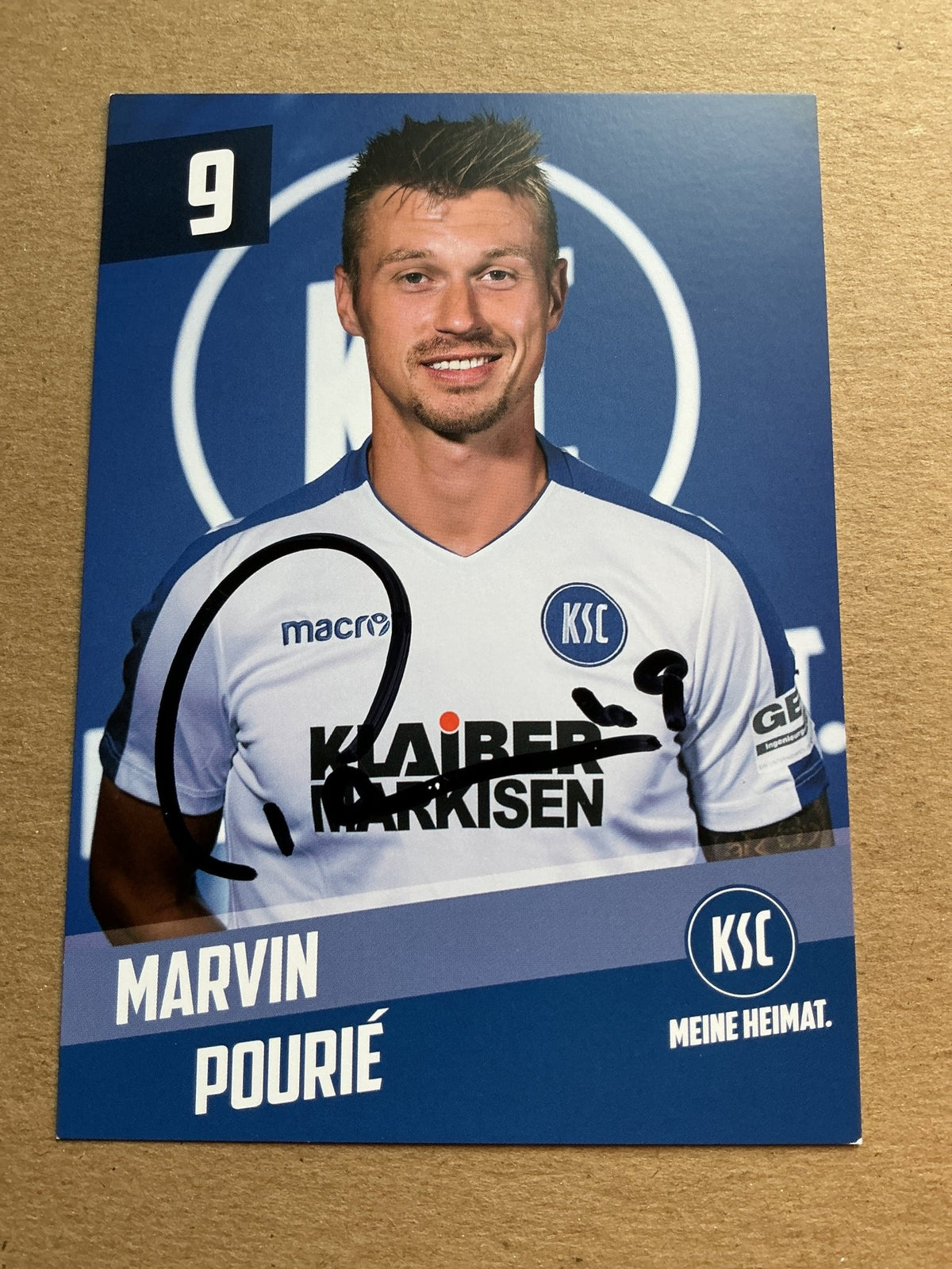 Marvin Pourié, Germany 🇩🇪 Karlsruher SC 2019/20 hand signed - Autographs-World
