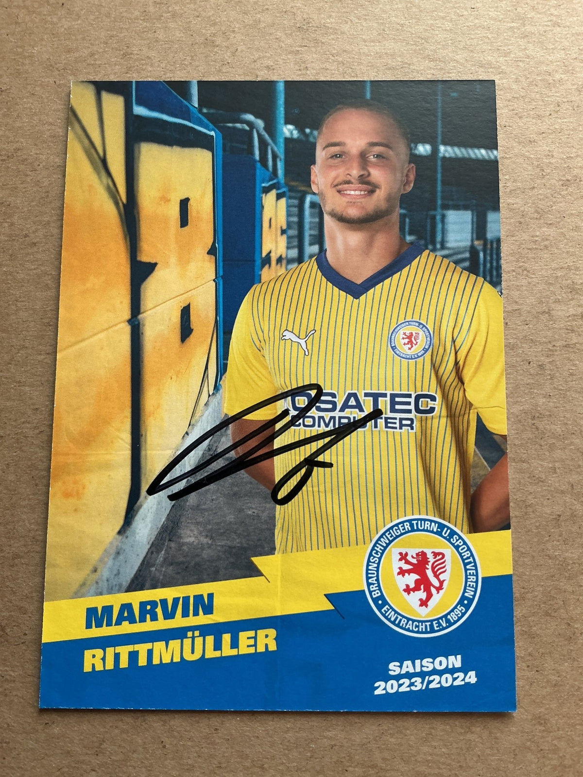 Marvin Rittmüller, Germany 🇩🇪 Eintracht Braunschweig 2023/24 hand signed - Autographs-World