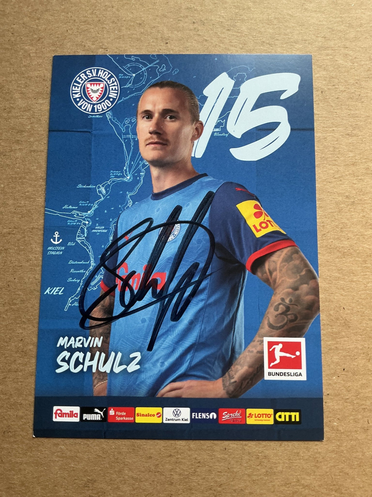 Marvin Schulz, Germany 🇩🇪 Holstein Kiel 2024/25 hand signed - Autographs-World