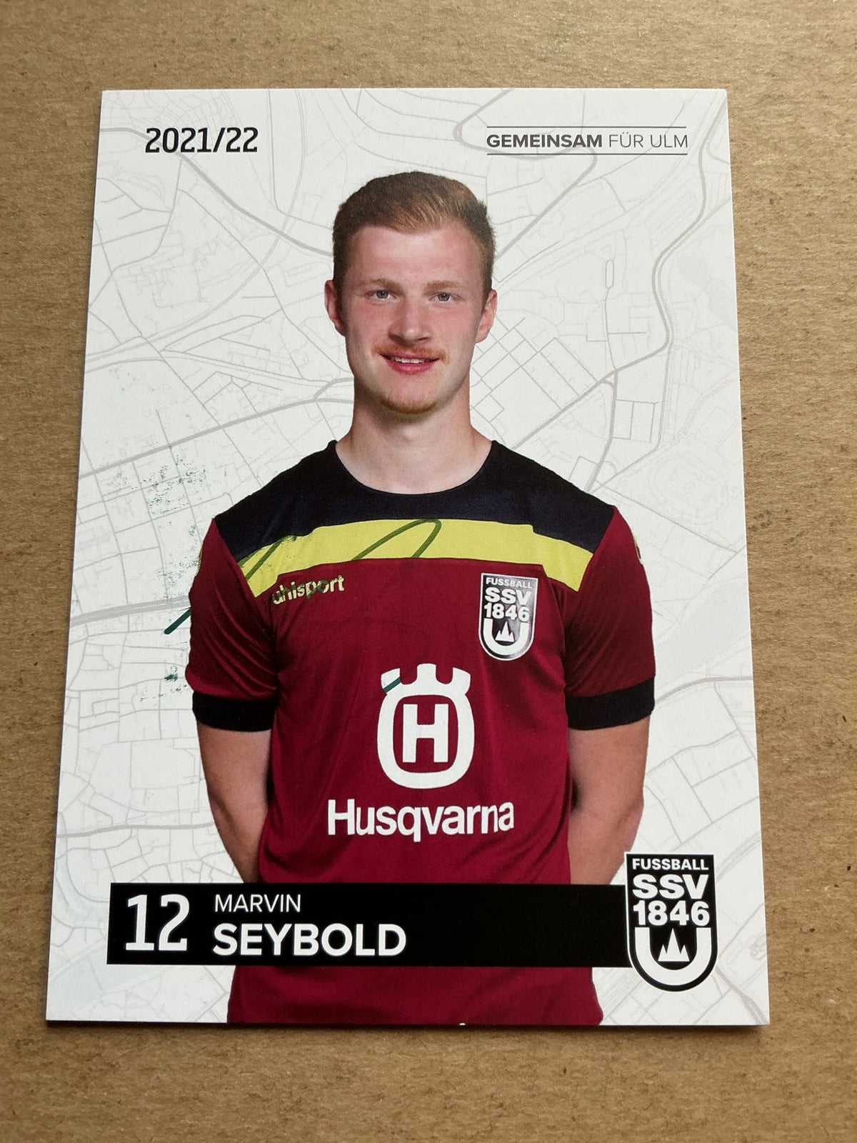 Marvin Seybold, Germany 🇩🇪 SSV Ulm 1846 2021/22 hand signed - Autographs-World