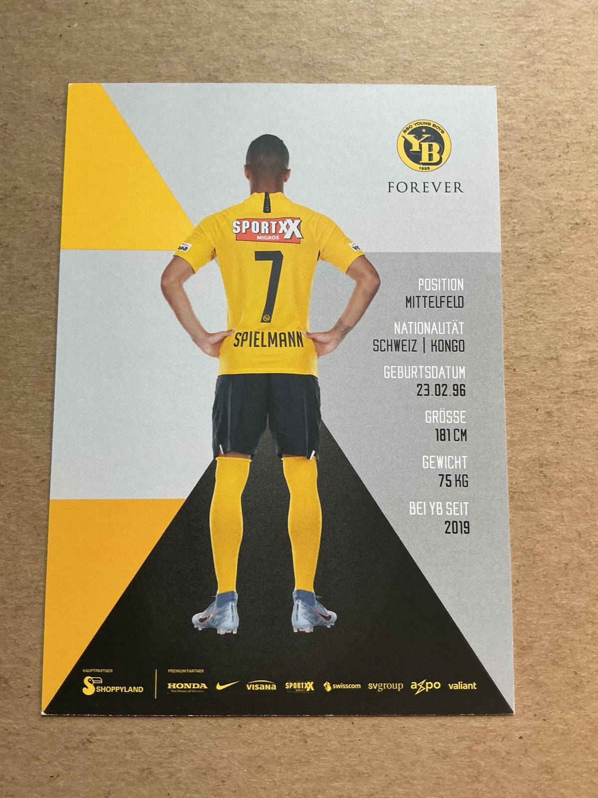 Marvin Spielmann, Switzerland 🇨🇭 Young Boys Bern 2019/20 hand signed - Autographs-World