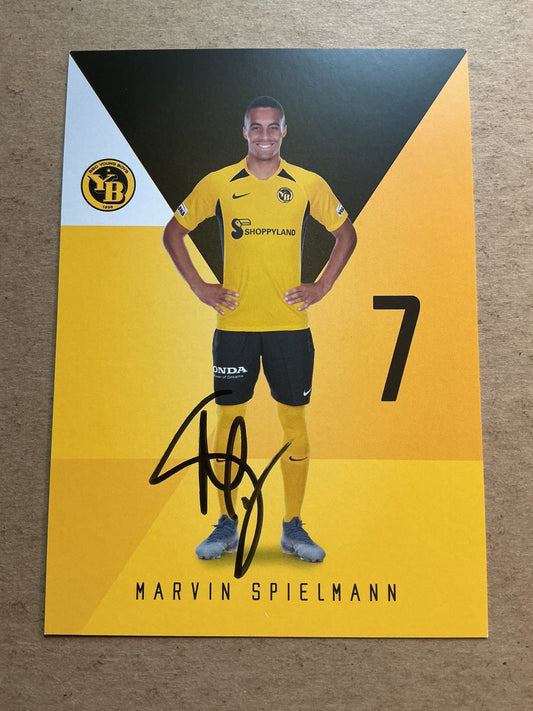 Marvin Spielmann, Switzerland 🇨🇭 Young Boys Bern 2019/20 hand signed - Autographs-World
