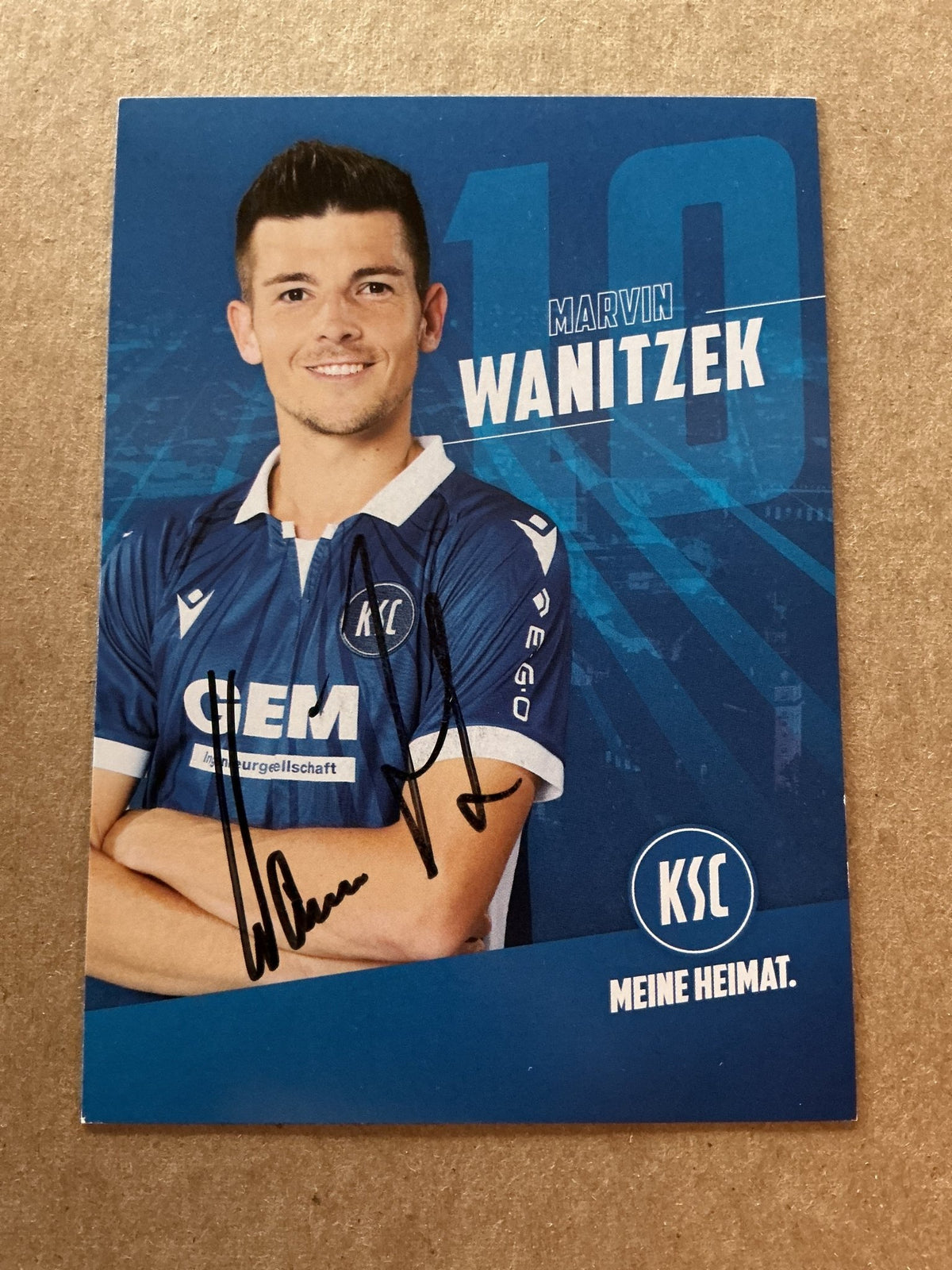 Marvin Wanitzek, Germany 🇩🇪 Karlsruher SC 2021/22 hand signed - Autographs-World