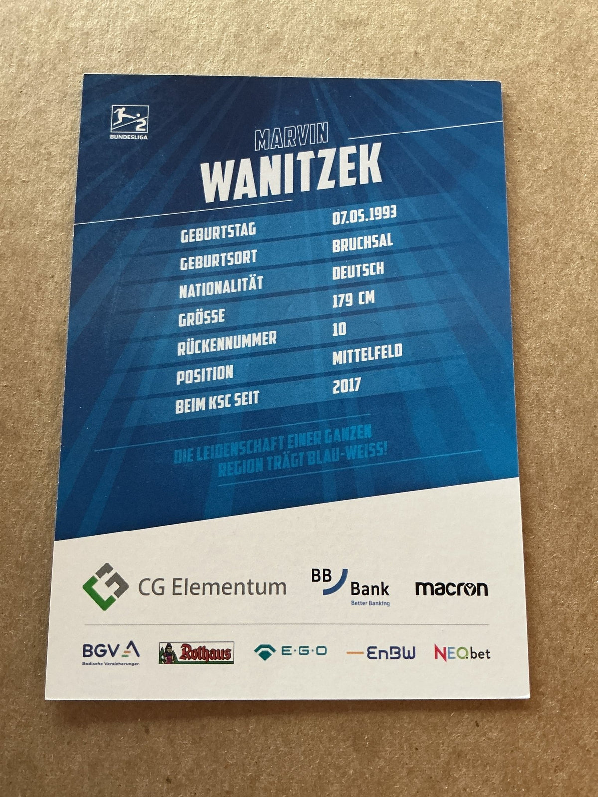 Marvin Wanitzek, Germany 🇩🇪 Karlsruher SC 2021/22 hand signed - Autographs-World