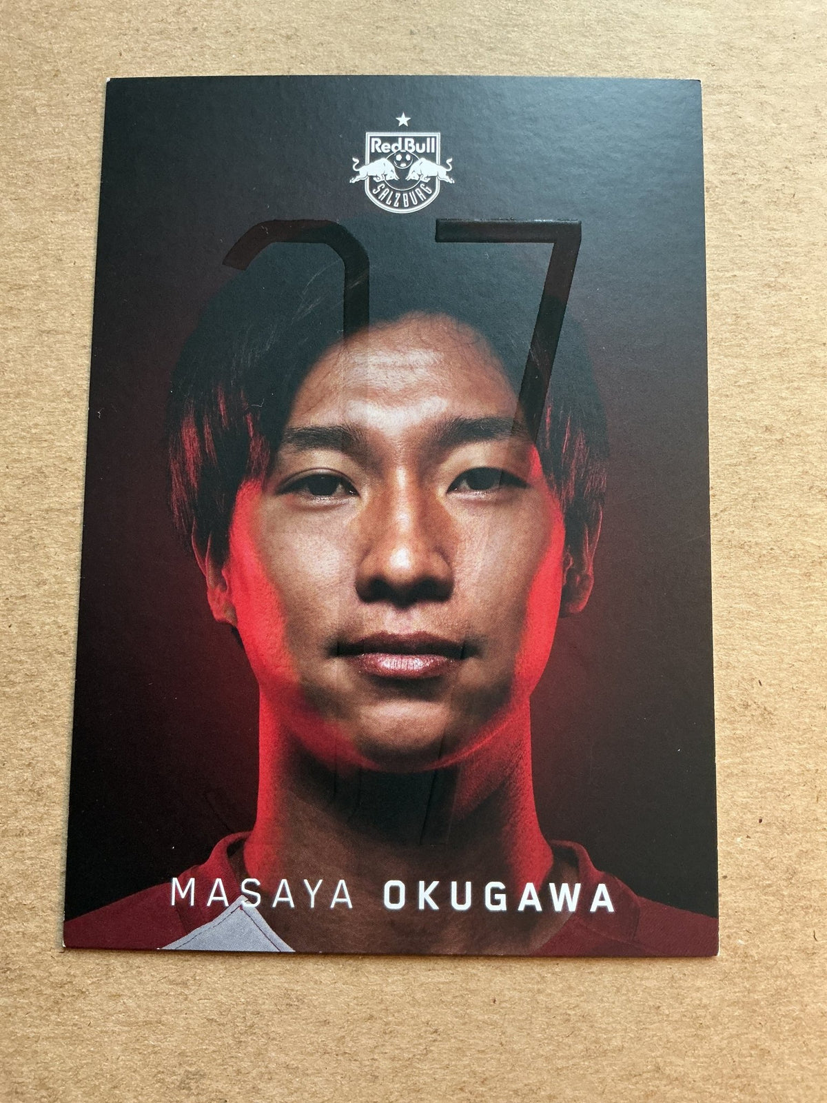Masaya Okugawa, Japan 🇯🇵 Red Bull Salzburg 2020/21 hand signed - Autographs-World