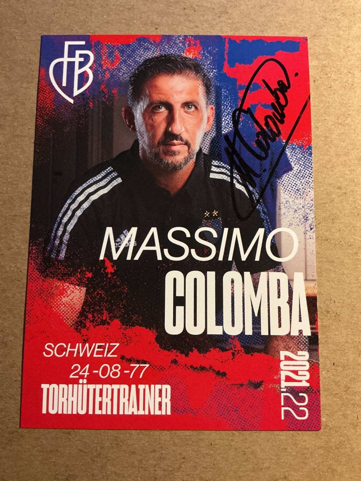 Massimo Colombia, Switzerland 🇨🇭 FC Basel 2021/22 hand signed - Autographs-World