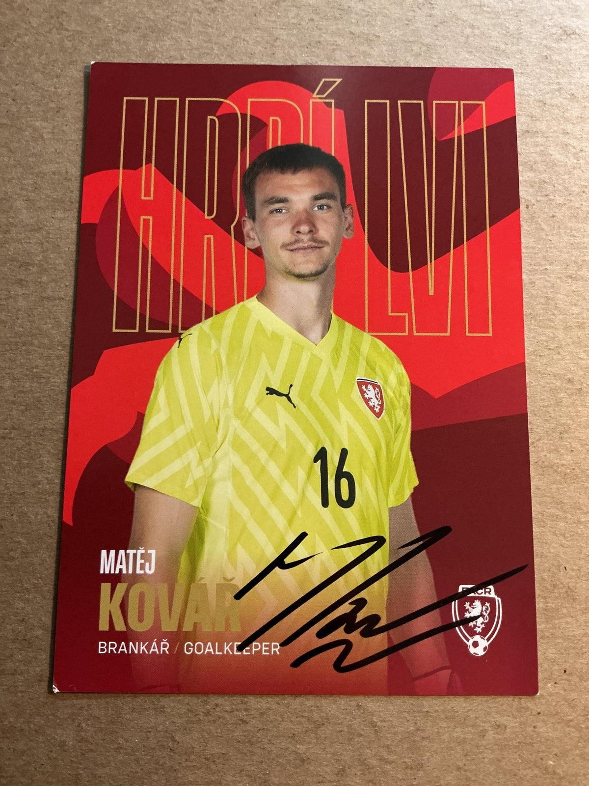 Matej Kovar, Czech Republic 🇨🇿 2023 hand signed - Autographs-World