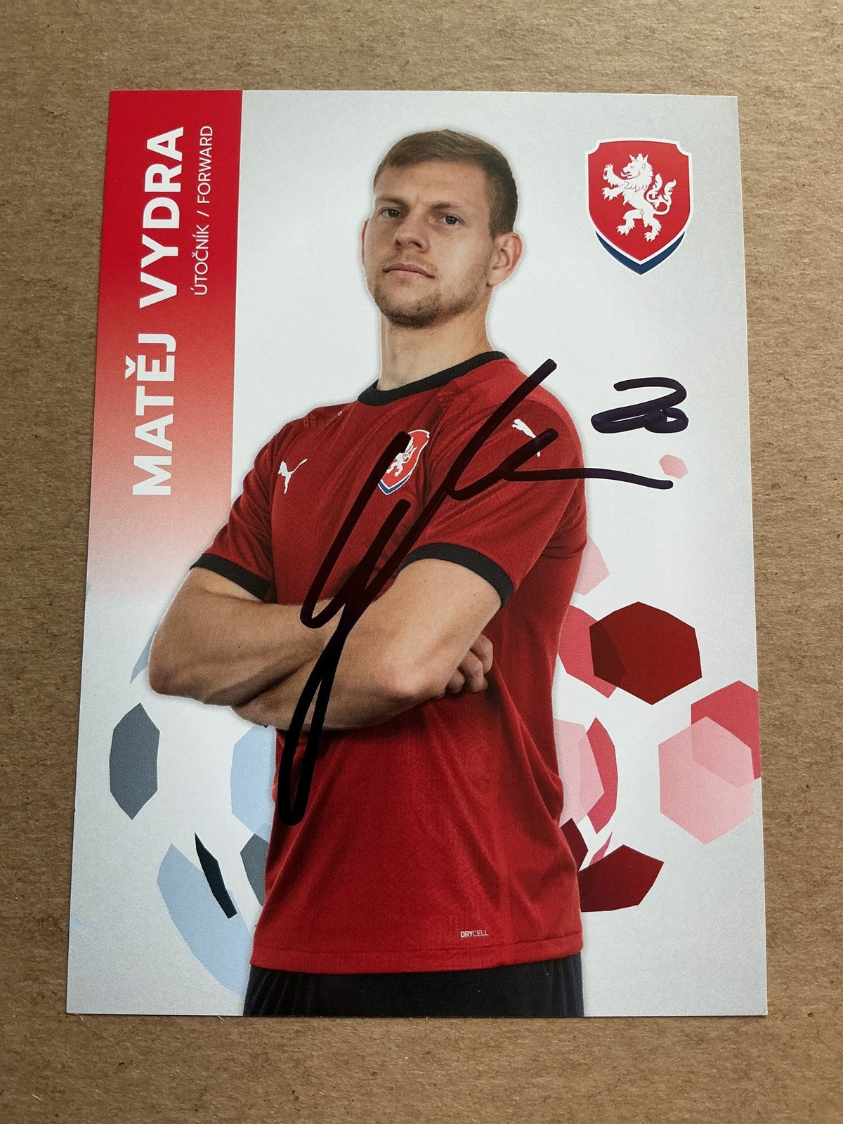Matěj Vydra, Czech Republic 🇨🇿 UEFA Euro Cup 2020 hand signed - Autographs-World