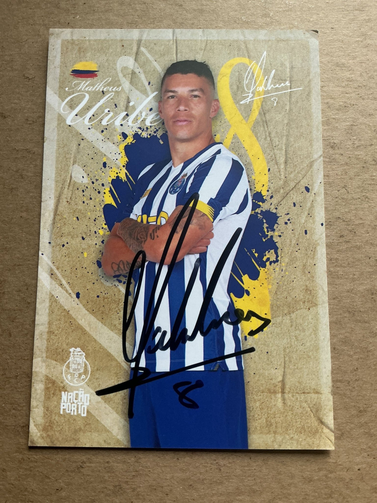 Mateus Uribe, Colombia 🇨🇴 FC Porto 2020/21 hand signed - Autographs-World