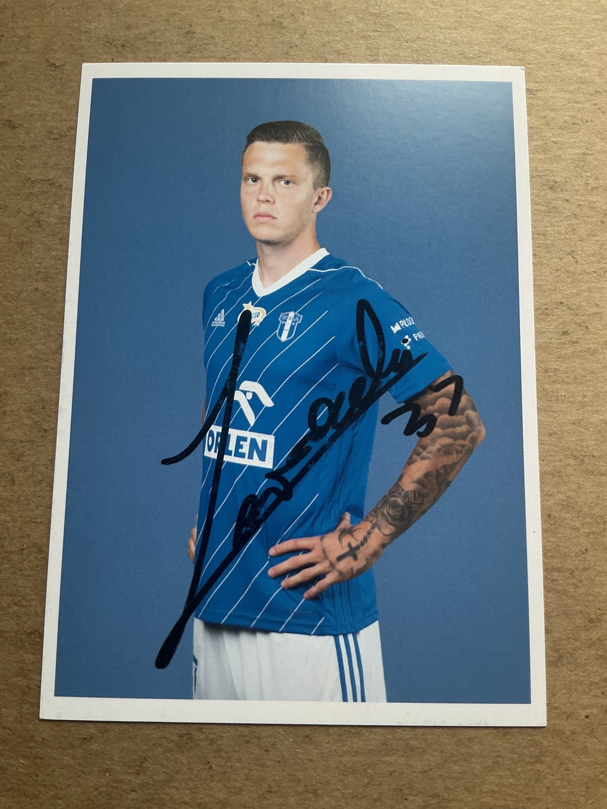 Mateusz Lewandowski, Poland 🇵🇱 Wisła Płock 2020/21 hand signed - Autographs-World