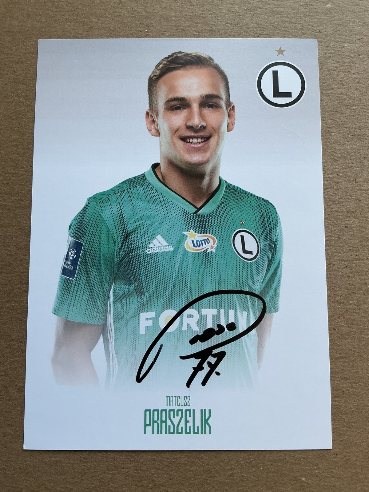 Mateusz Praszelik, Poland 🇵🇱 Legia Warszawa 2019/20 hand signed - Autographs-World