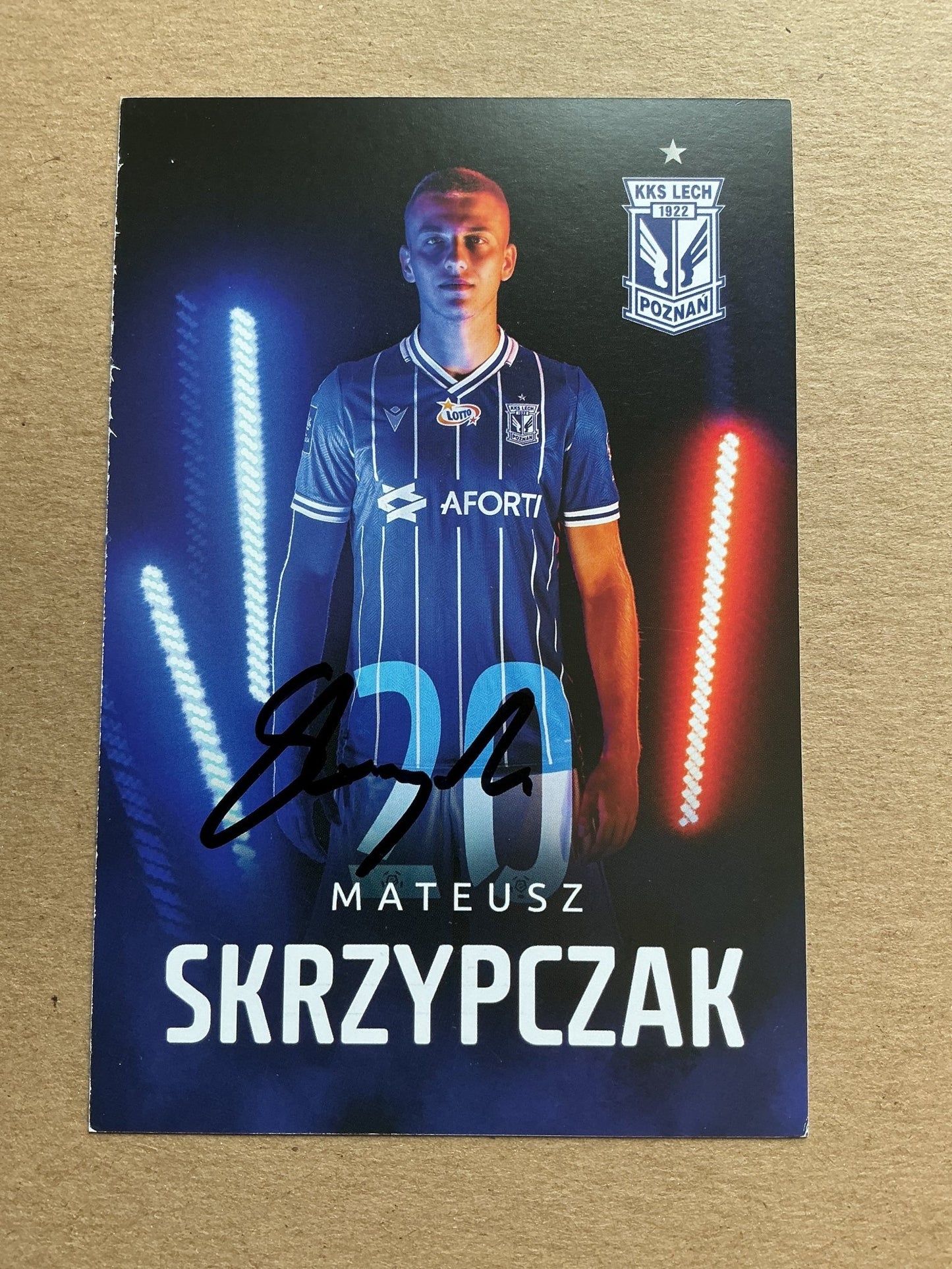 Mateusz Skrzypczak, Poland 🇵🇱 Lech Poznań 2019/20 hand signed - Autographs-World