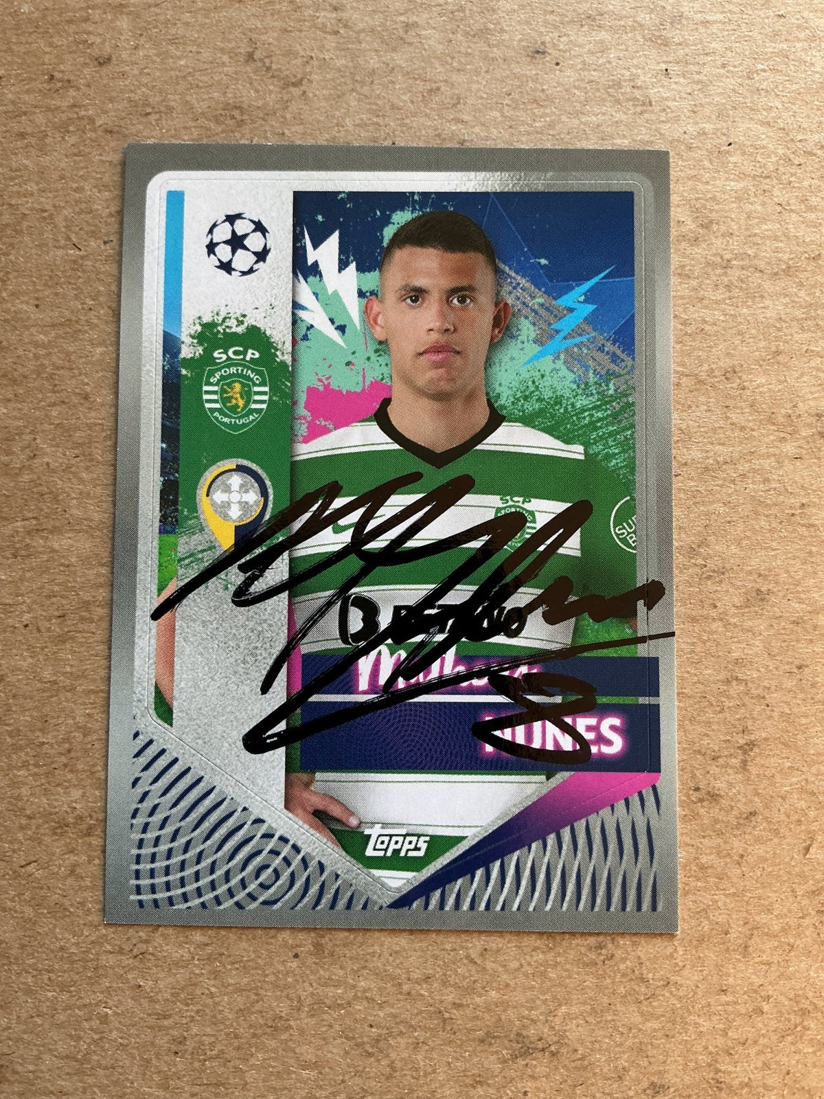 Matheus Nunes, Portugal 🇵🇹 Sporting CP 2022/23 Topps hand signed - Autographs-World