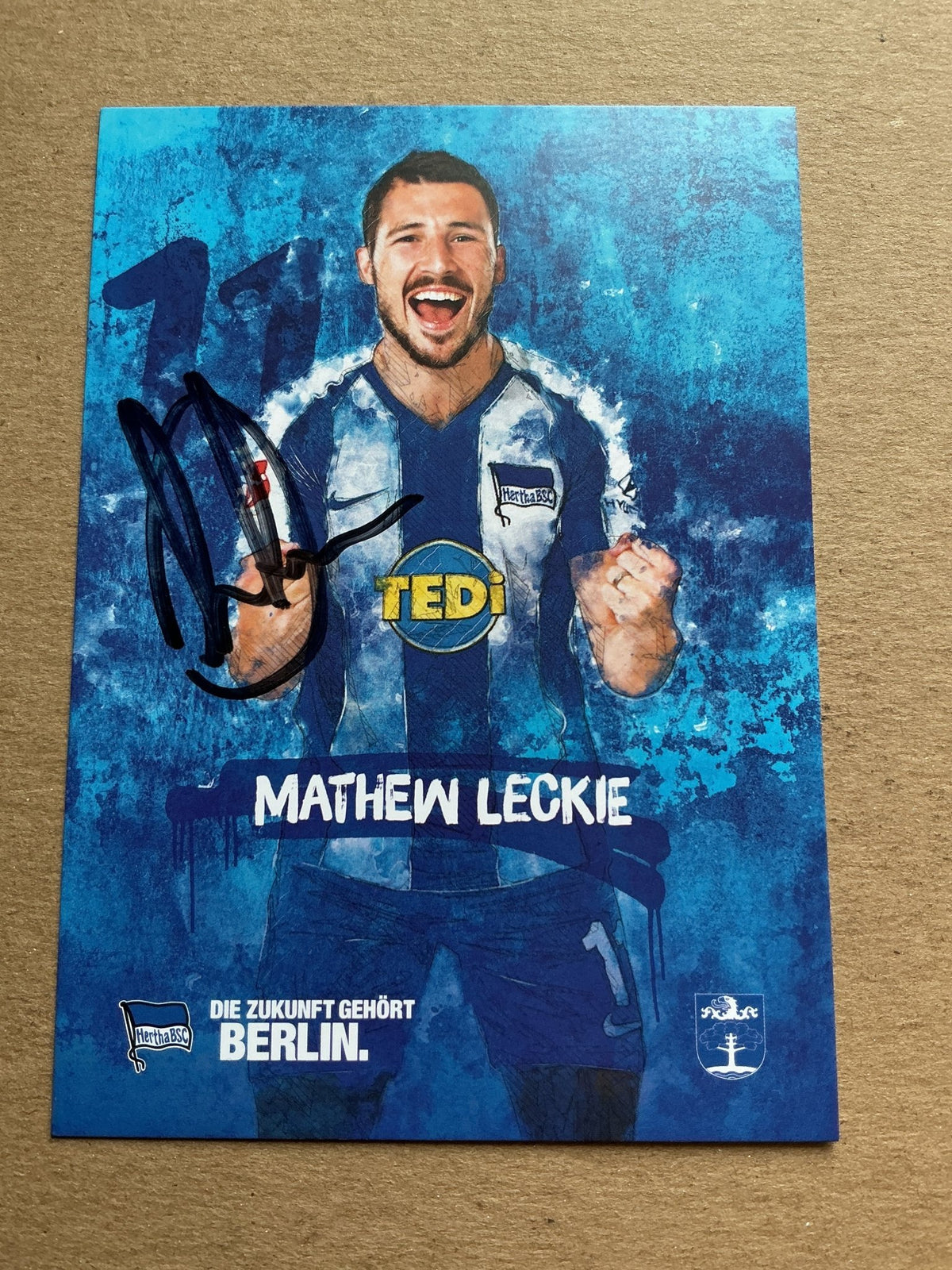 Mathew Leckie, Australia 🇦🇺 Hertha BSC Berlin 2019/20 hand signed - Autographs-World