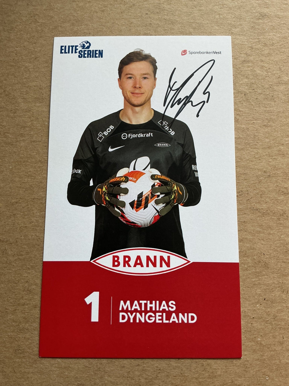 Mathias Dyngeland, Norway 🇳🇴 SK Brann 2023/24 hand signed - Autographs-World