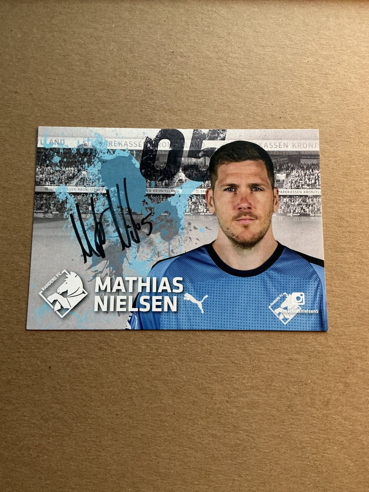 Mathias Nielsen, Denmark 🇩🇰 Randers FC 2020/21 hand signed - Autographs-World