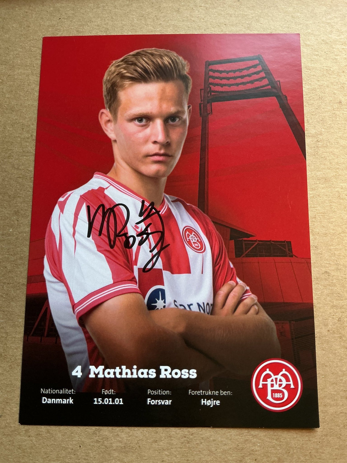Mathias Ross, Denmark 🇩🇰 Aalborg BK 2021/22 hand signed - Autographs-World
