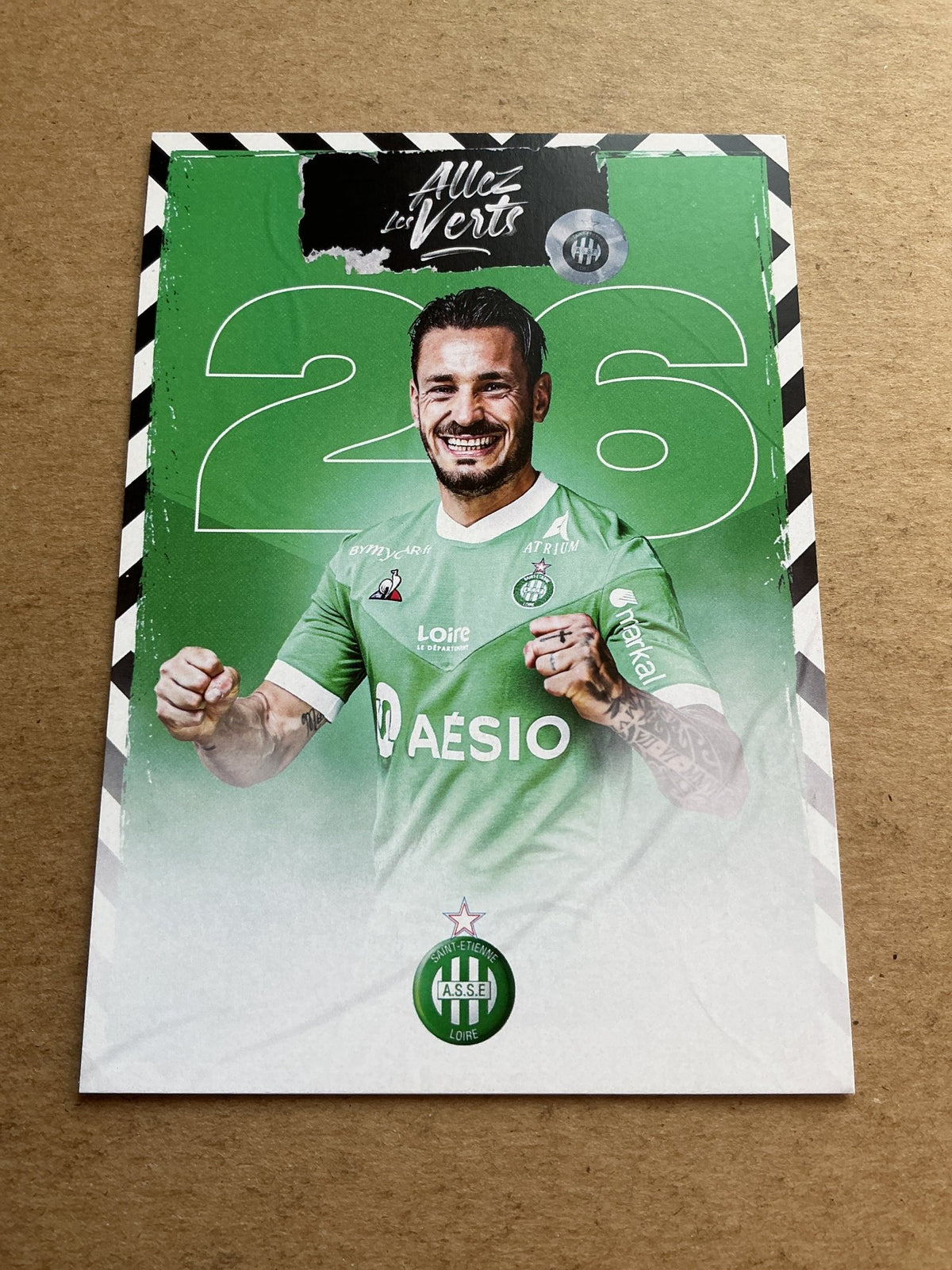 Mathieu Debuchy, France 🇫🇷 AS Saint-Étienne 2020/21 hand signed - Autographs-World