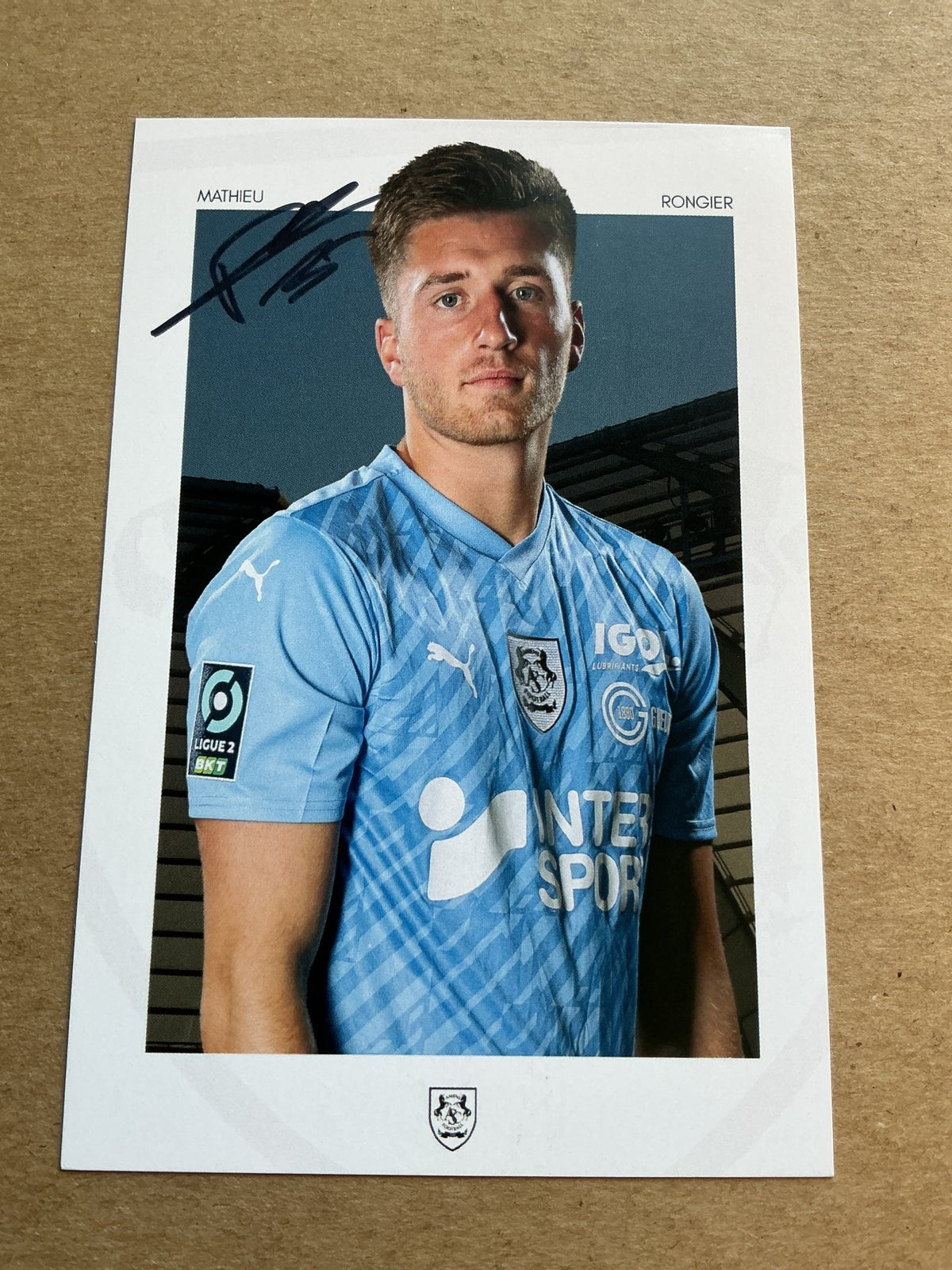 Mathieu Rongier, France 🇫🇷 Amiens SC 2023/24 hand signed - Autographs-World