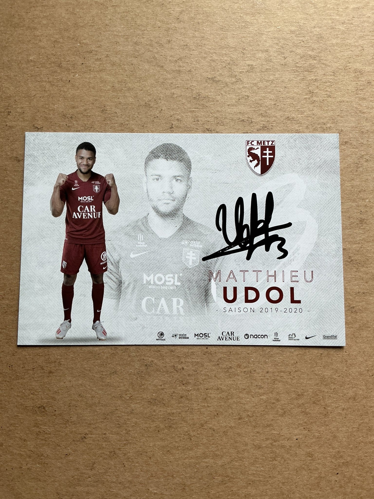 Mathieu Udol, France 🇫🇷 FC Metz 2019/20 hand signed - Autographs-World