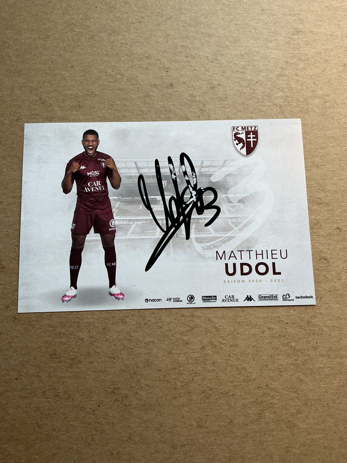 Mathieu Udol, France 🇫🇷 FC Metz 2020/21 hand signed - Autographs-World