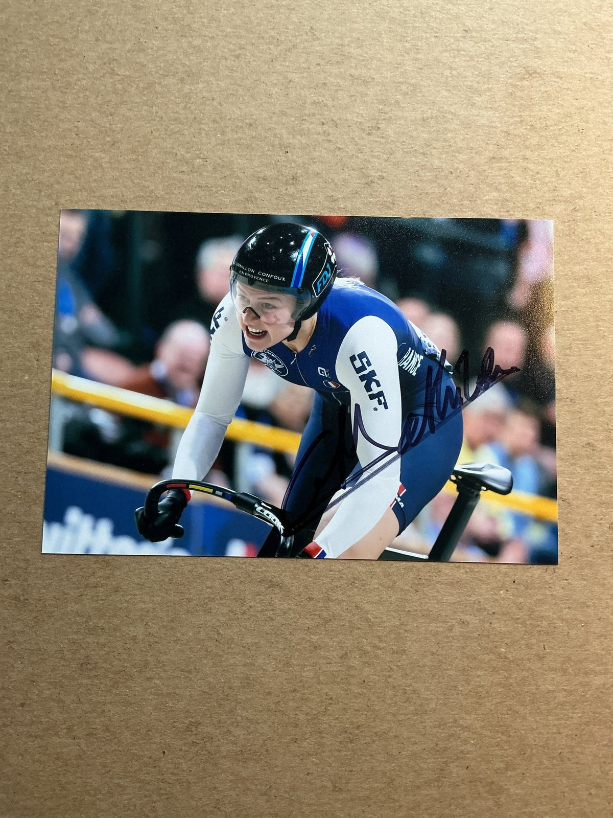 Mathilde Gros, France 🇫🇷 Cycling Summer Olympics 2024 hand signed - Autographs-World