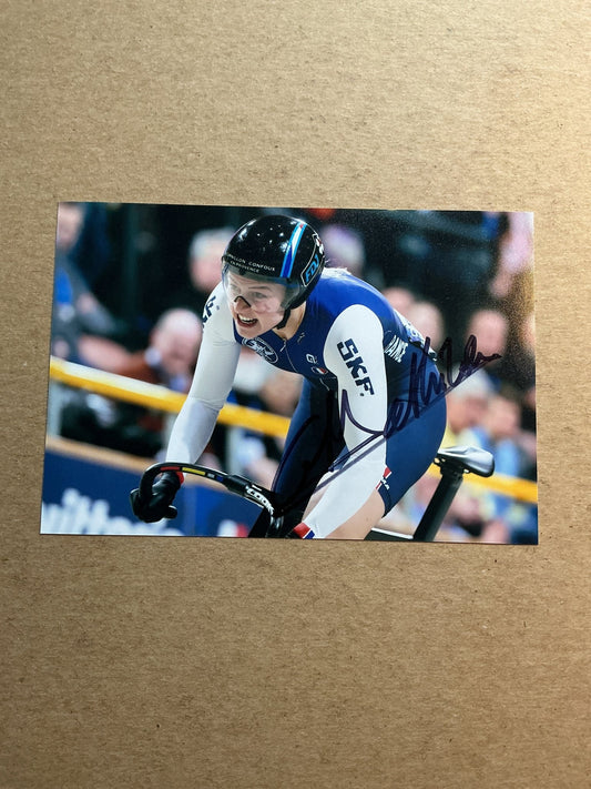 Mathilde Gros, France 🇫🇷 Cycling Summer Olympics 2024 hand signed - Autographs-World