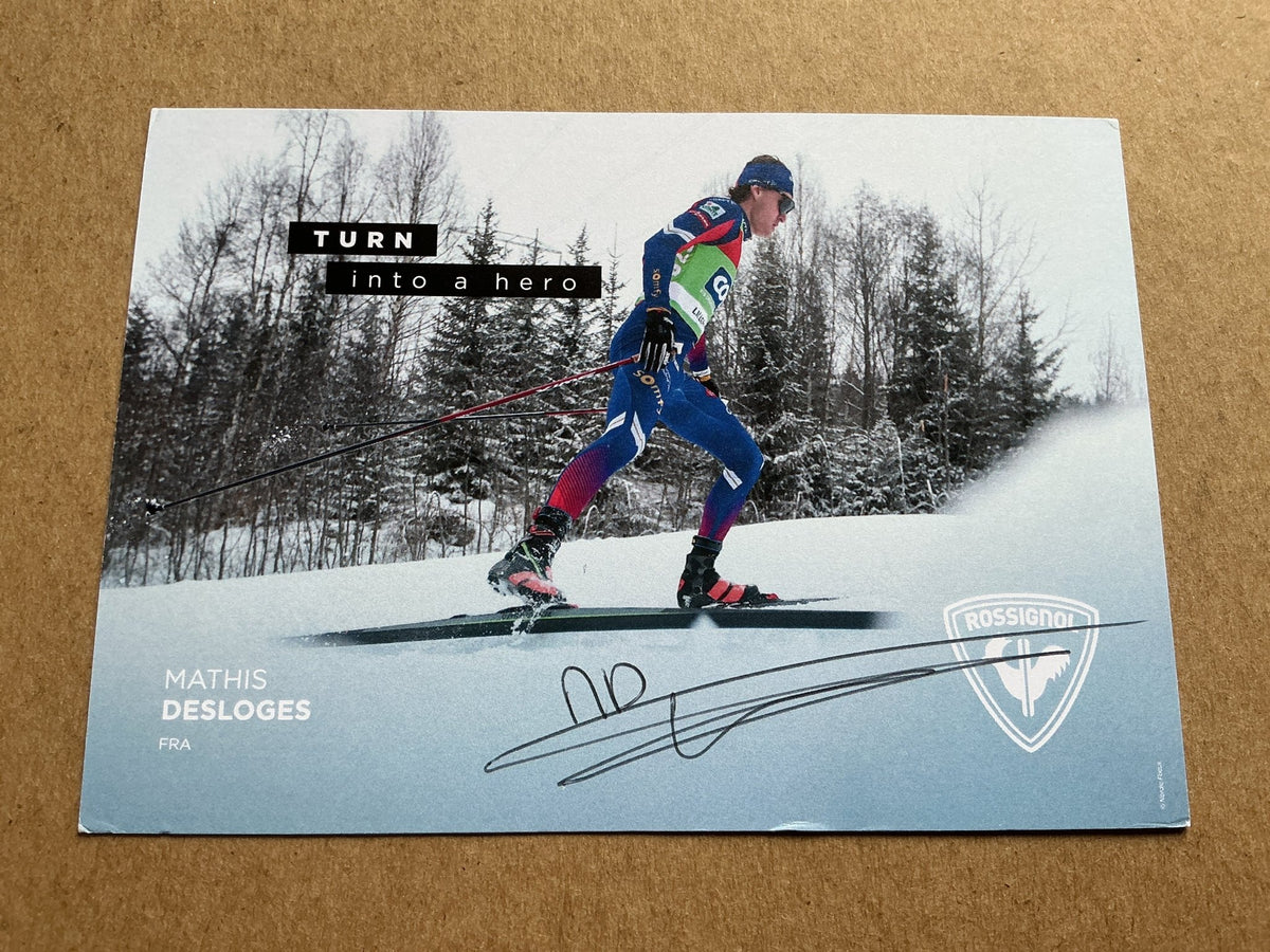 Mathis Desloges, France 🇫🇷 Cross Country Winter Sports 2024/25 hand signed - Autographs-World