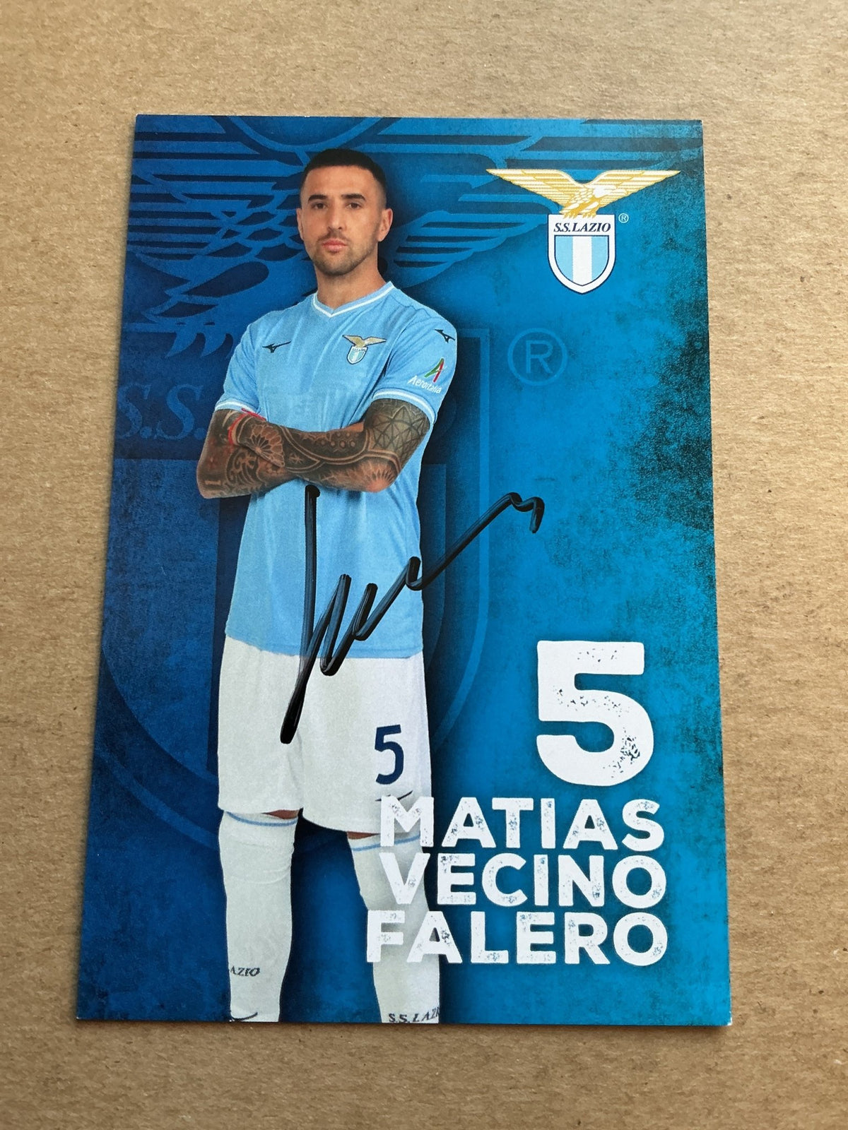 Matias Vecino, Uruguay 🇺🇾 SS Lazio Rom 2023/24 hand signed - Autographs-World