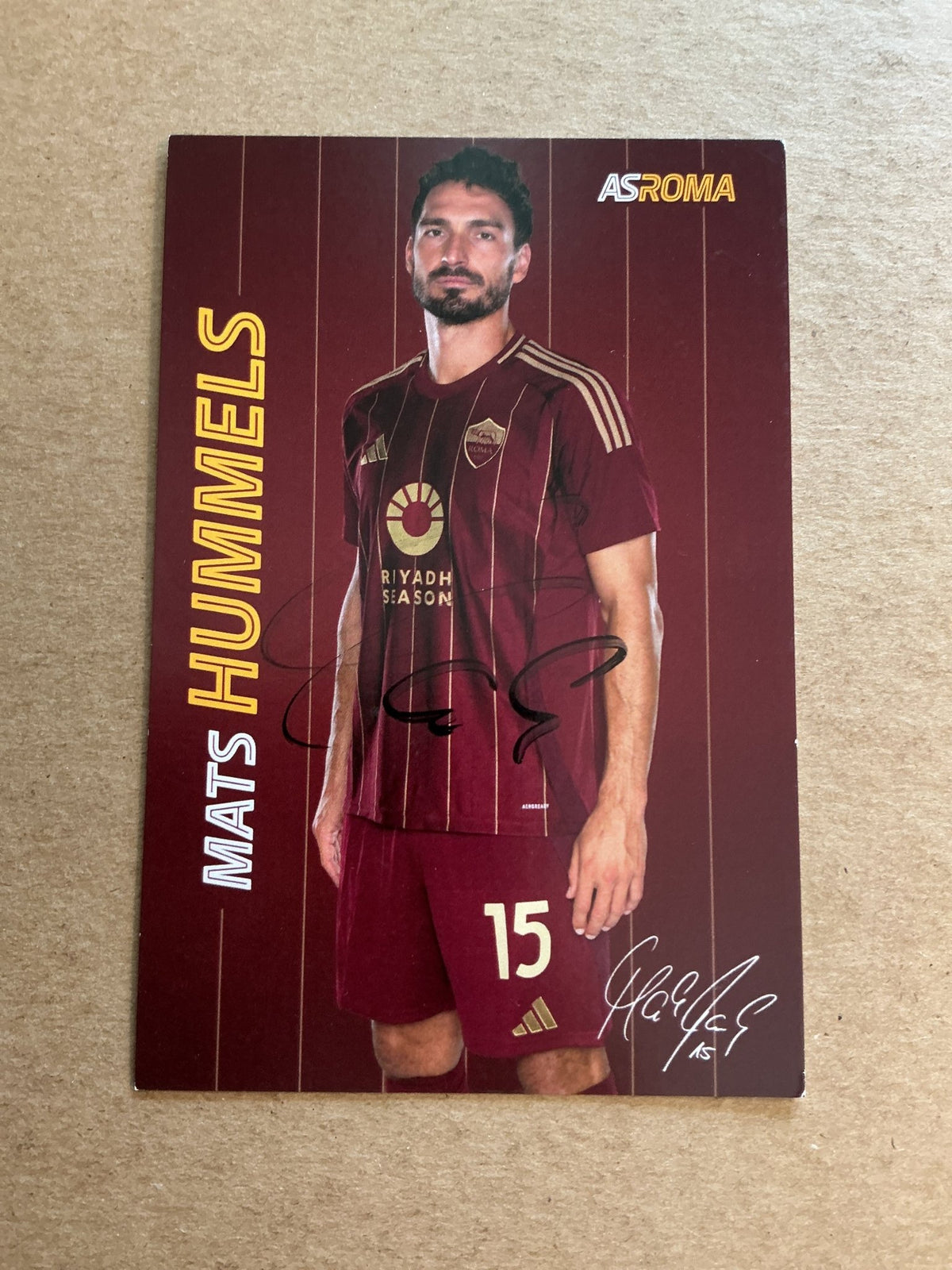Mats Hummels, Germany 🇩🇪 AS Roma 2024/25 hand signed - Autographs-World