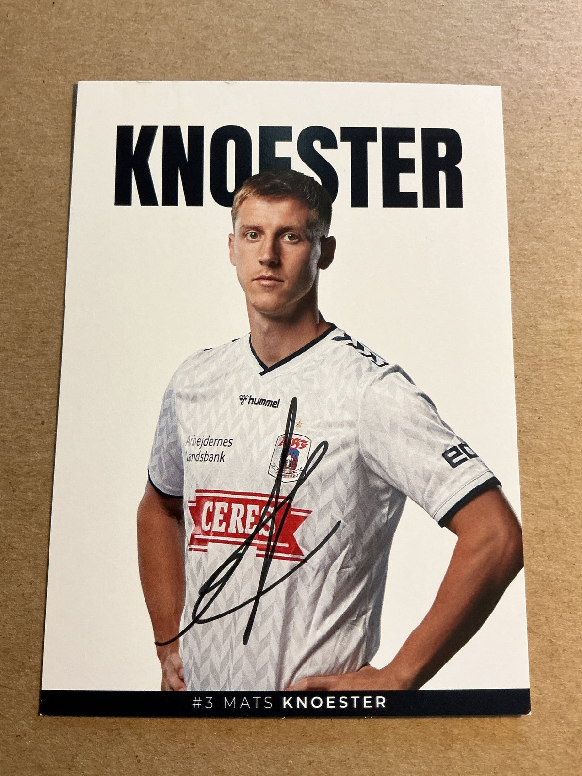 Mats Knoester, Netherlands 🇳🇱 Aarhus GF 2023/24 hand signed - Autographs-World