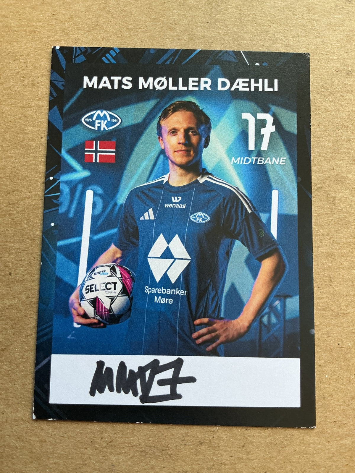 Mats Møller Dæhli, Norway 🇳🇴 Molde FK 2024/25 hand signed - Autographs-World