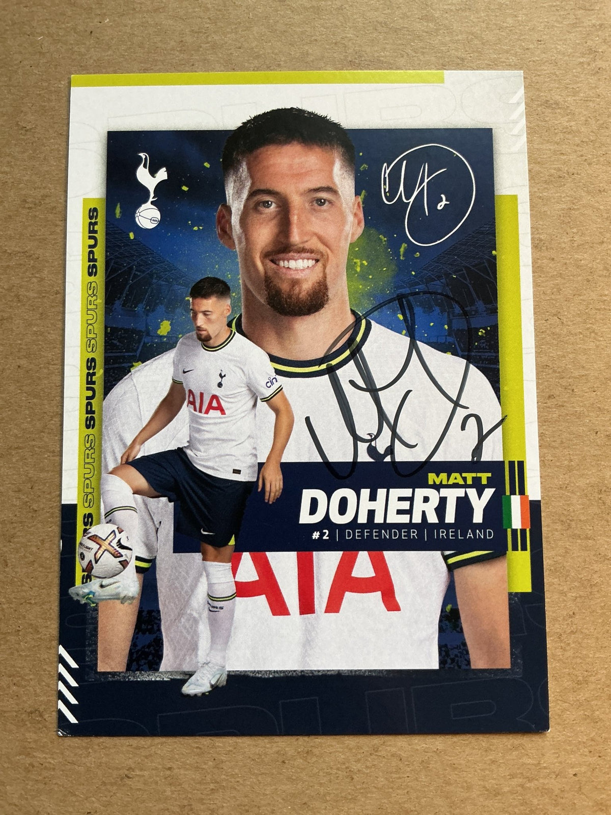 Matt Doherty, Ireland 🇮🇪 Tottenham Hotspur 2022/23 hand signed - Autographs-World