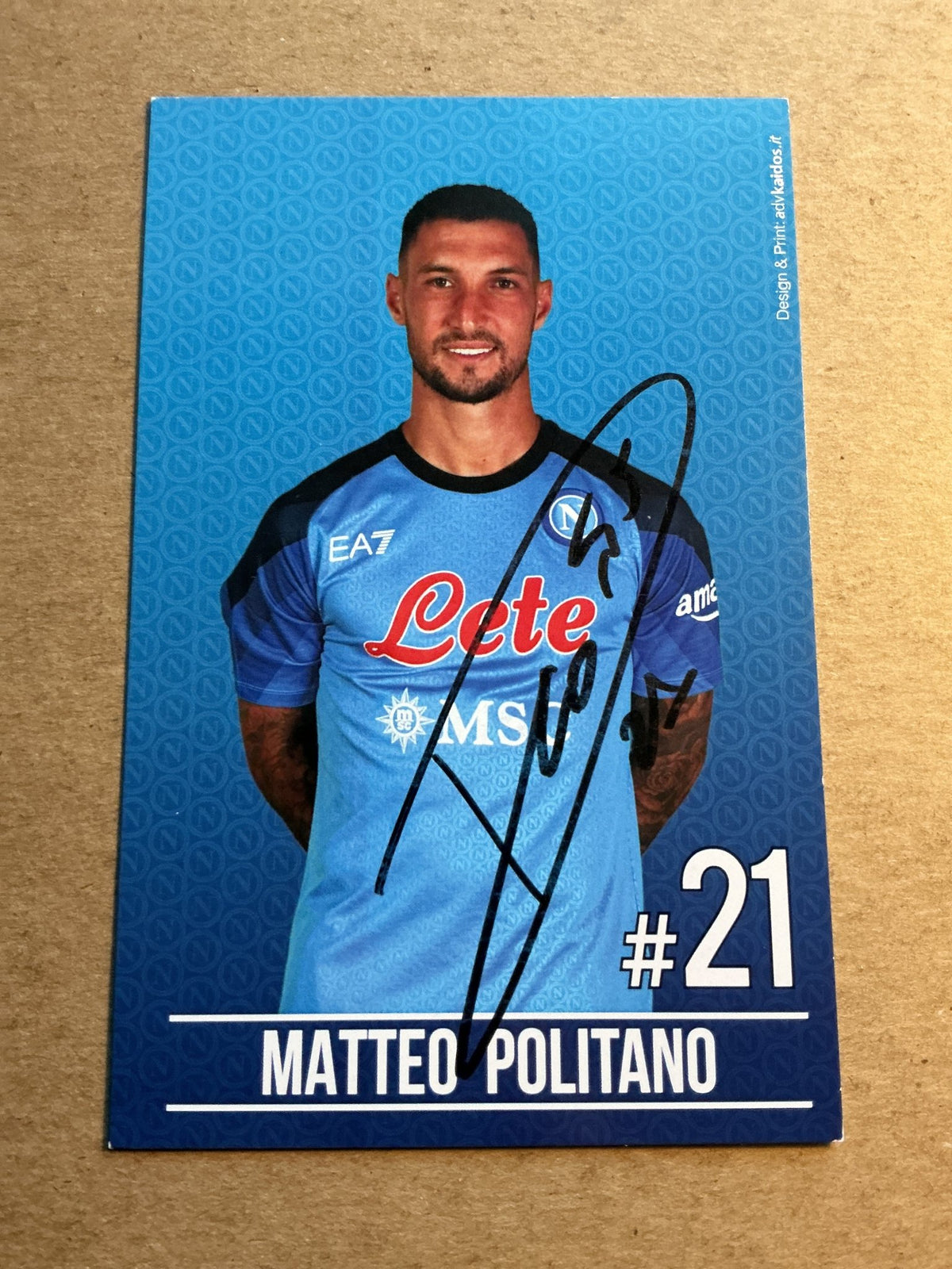 Matteo Politano, Italy 🇮🇹 SSC Napoli 2022/23 hand signed - Autographs-World
