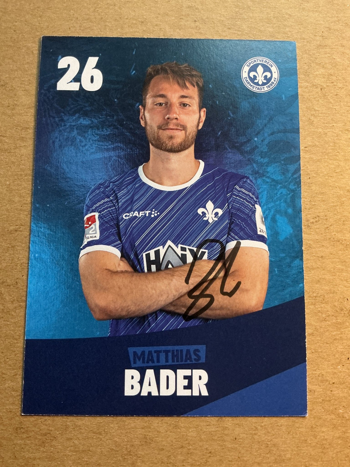 Matthias Bader, Germany 🇩🇪 SV Darmstadt 98 2023/24 hand signed - Autographs-World