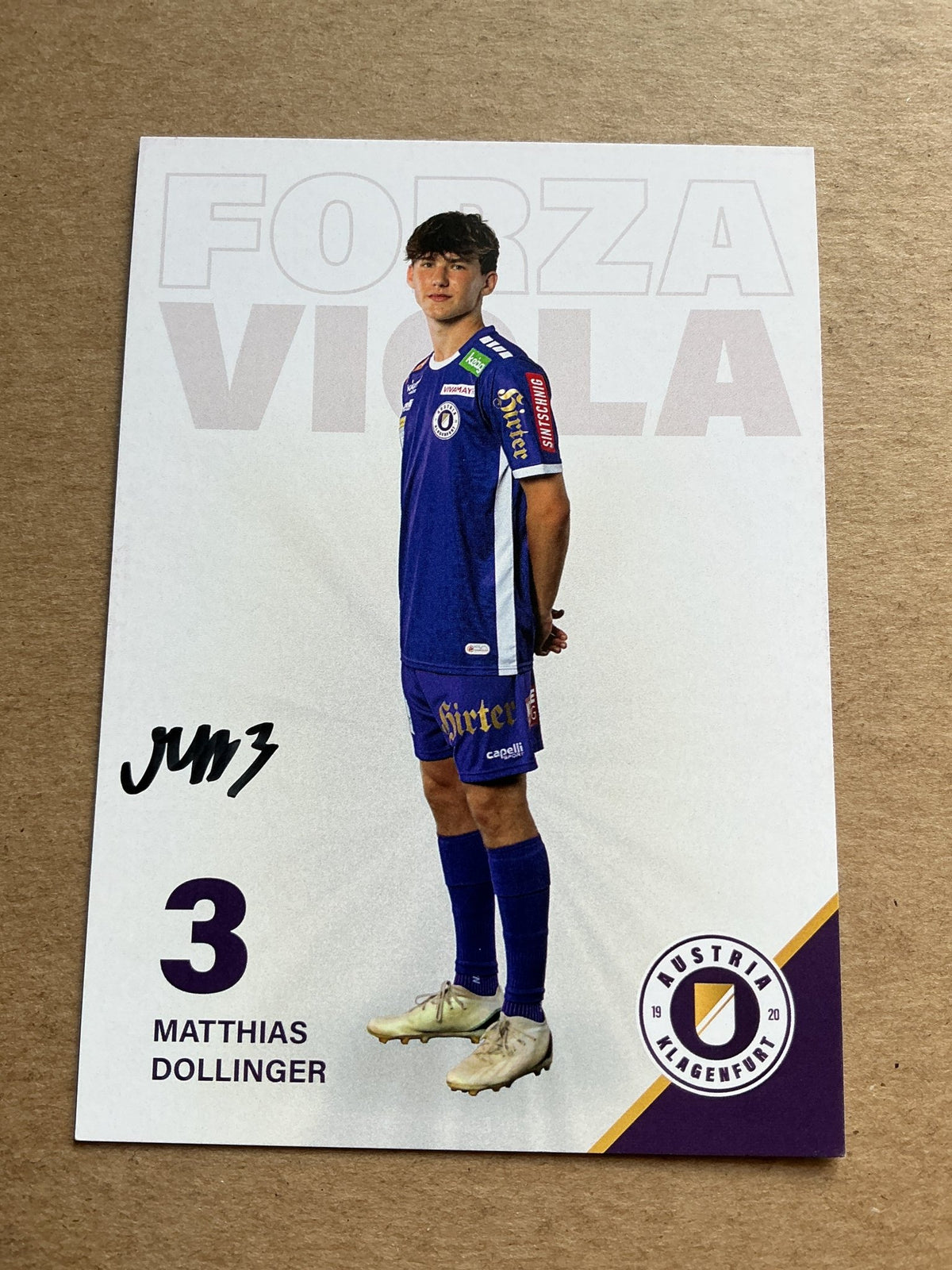 Matthias Dollinger, Austria 🇦🇹 Austria Klagenfurt 2023/24 hand signed - Autographs-World