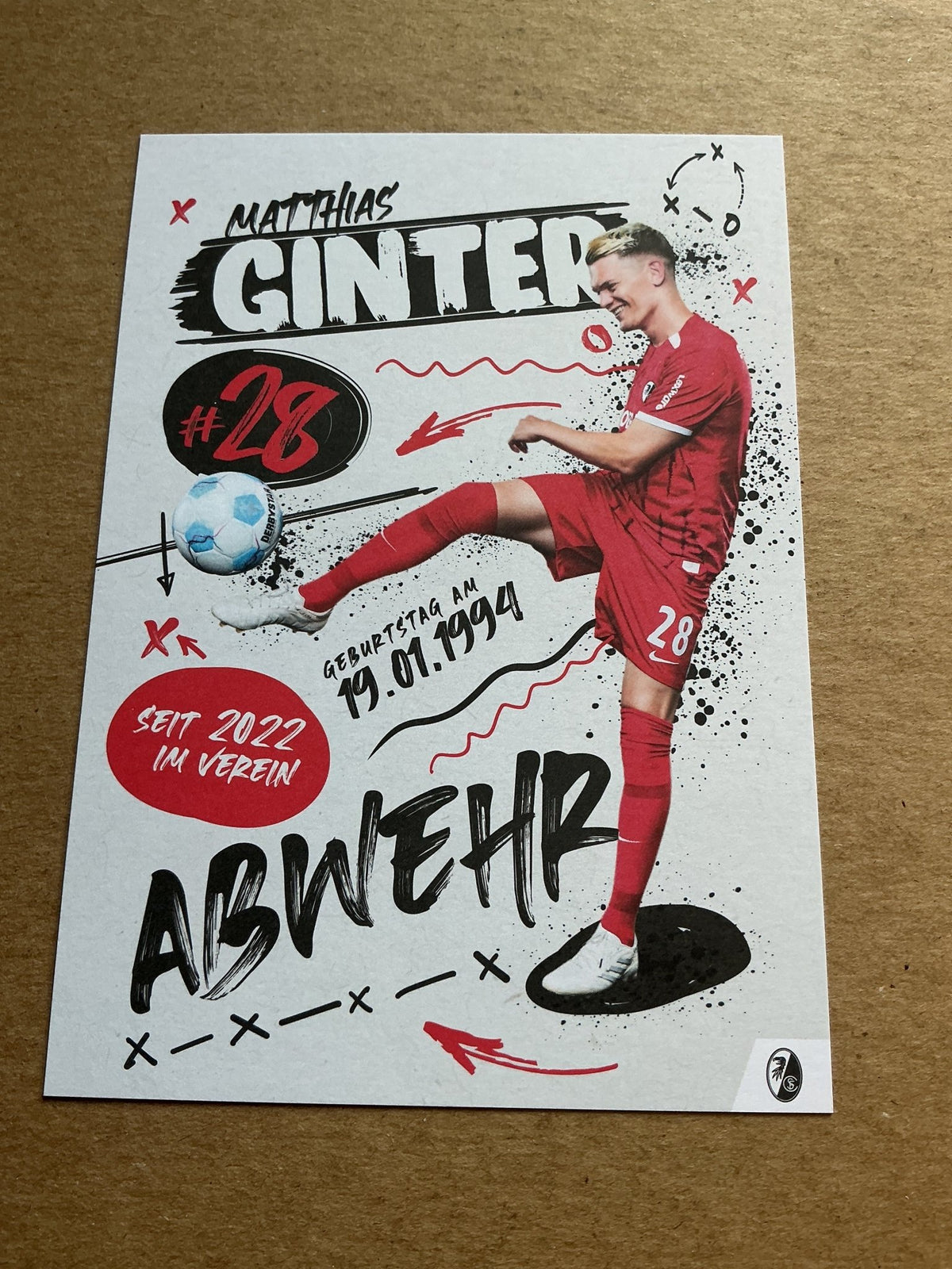Matthias Ginter, Germany 🇩🇪 SC Freiburg 2024/25 hand signed - Autographs-World