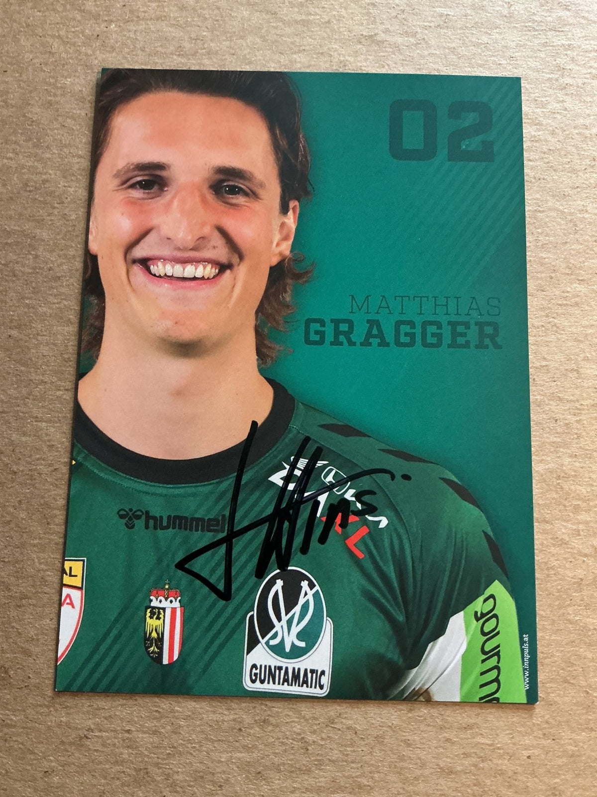 Matthias Gragger, Austria 🇦🇹 SV Ried 2024/25 hand signed - Autographs-World