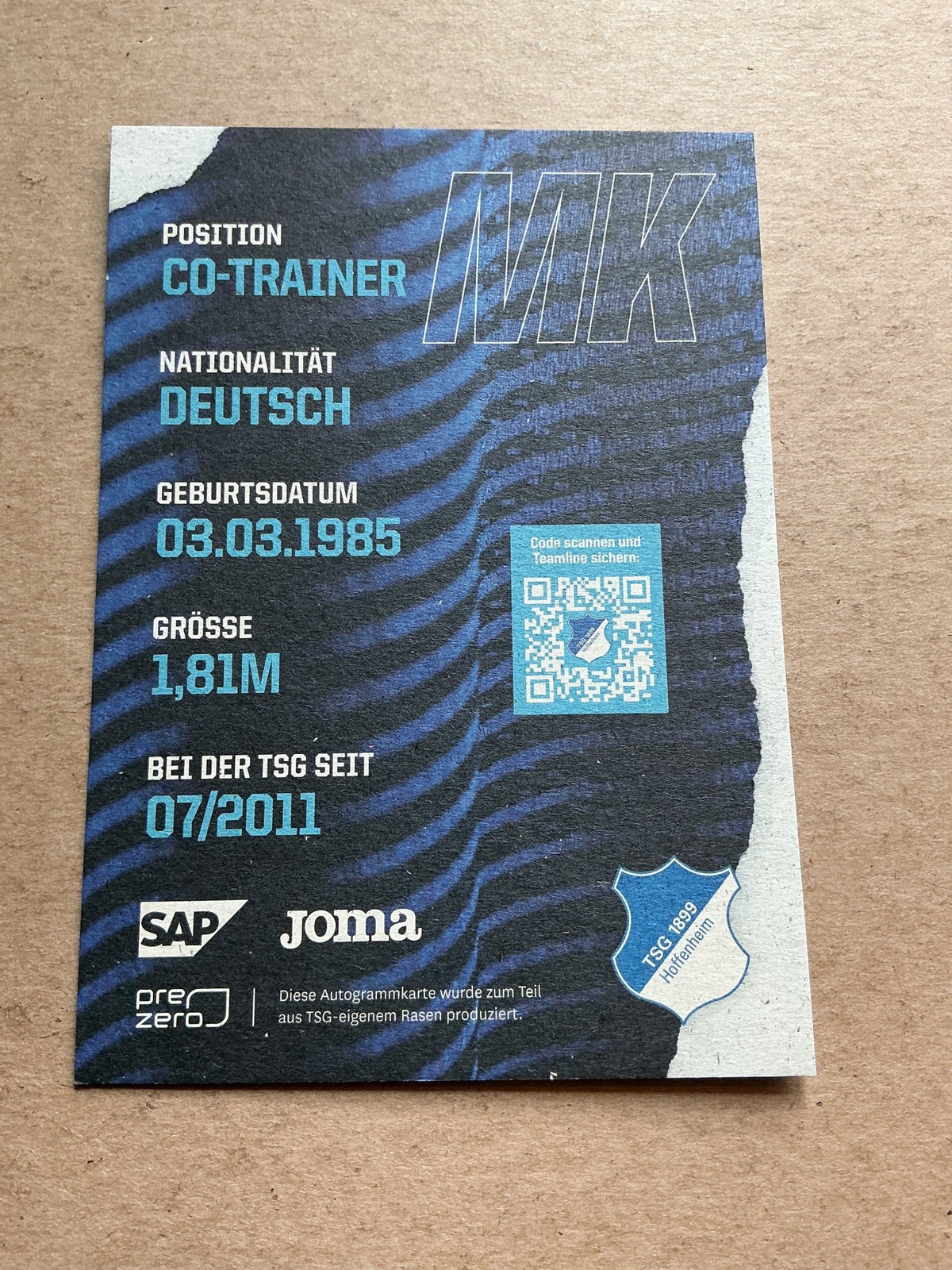Matthias Kaltenbach, Germany 🇩🇪 TSG 1899 Hoffenheim 2021/22 hand signed - Autographs-World