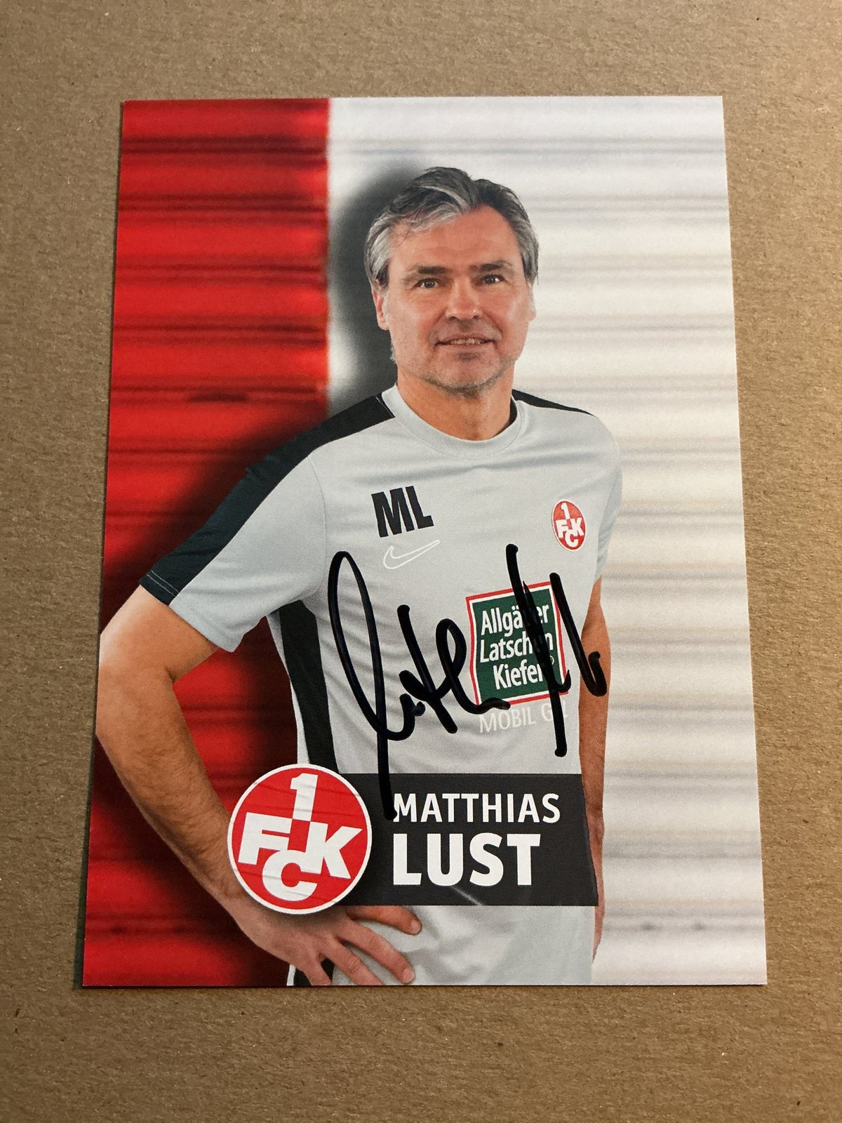 Matthias Lust, Germany 🇩🇪 1.FC Kaiserslautern 2023/24 hand signed - Autographs-World