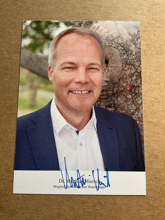 Matthias Miersch, Germany 🇩🇪 Member of Parlament 2024 hand signed - Autographs-World