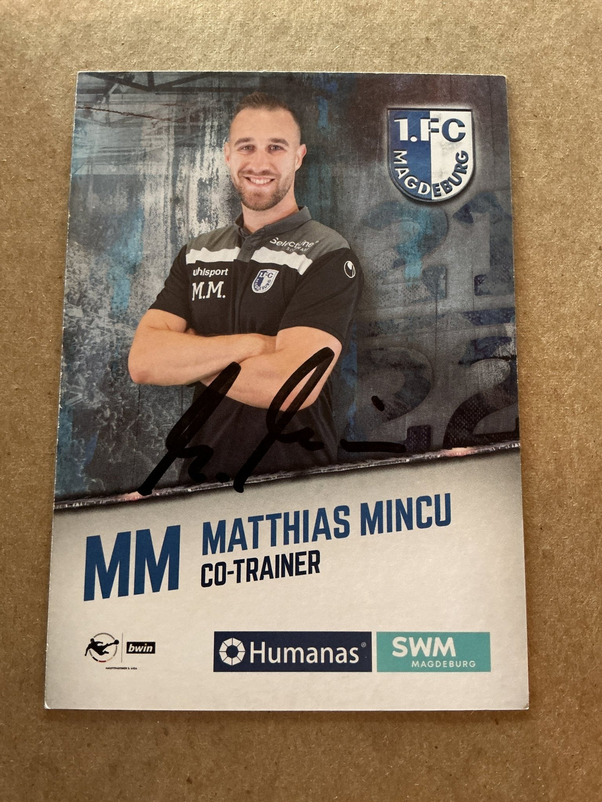Matthias Mincu, Germany 🇩🇪 1.FC Magdeburg 2021/22 hand signed - Autographs-World