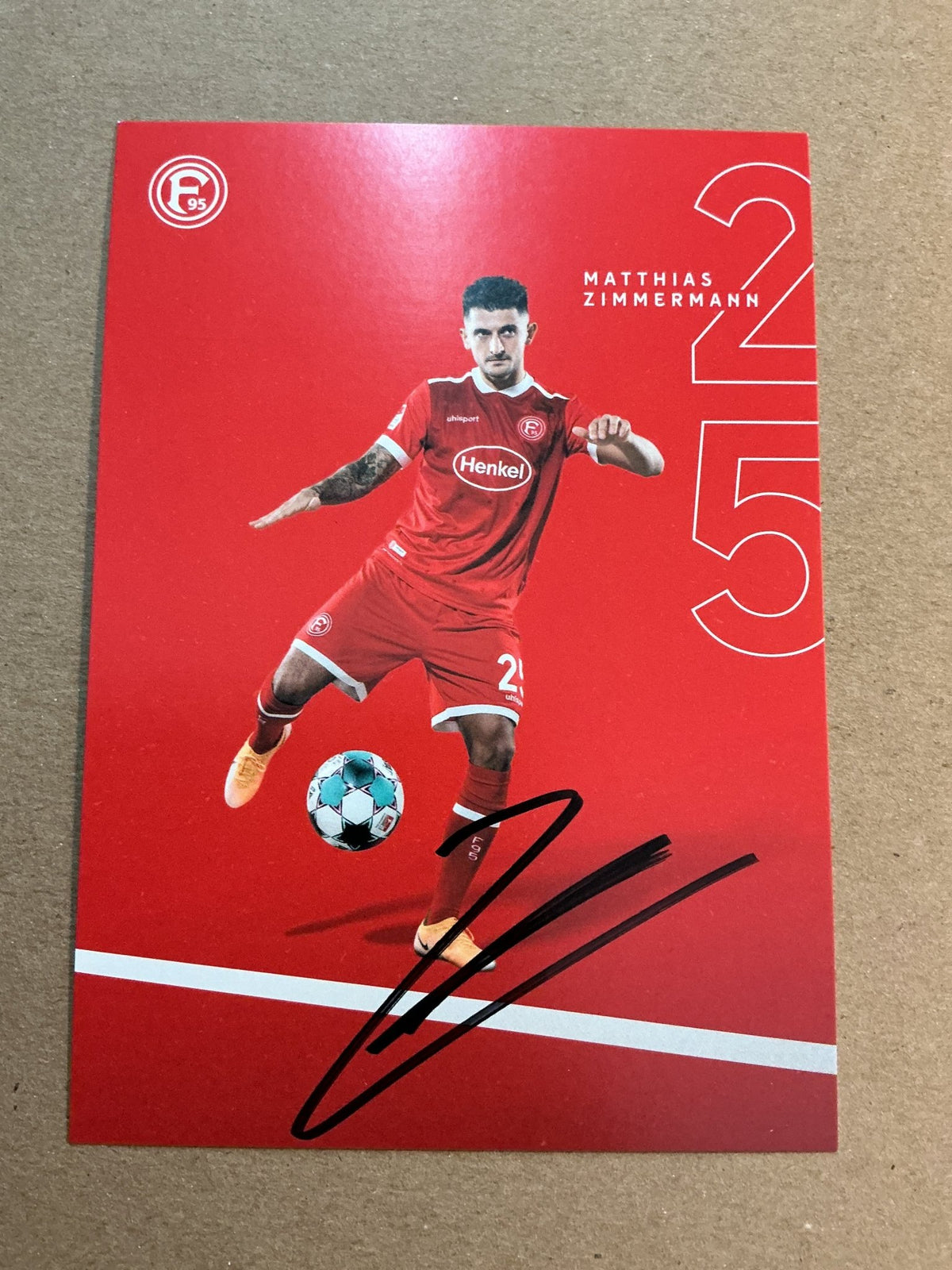 Matthias Zimmermann, Germany 🇩🇪 Fortuna Düsseldorf 2020/21 hand signed - Autographs-World