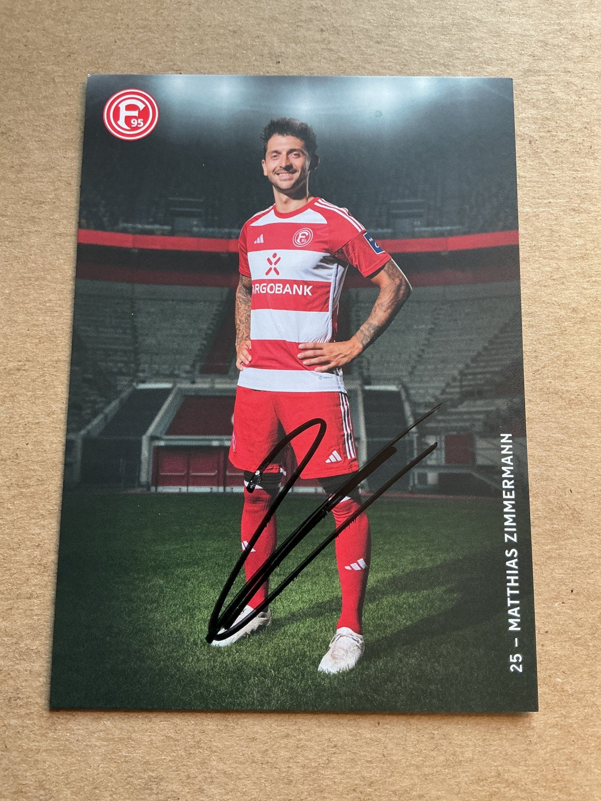 Matthias Zimmermann, Germany 🇩🇪 Fortuna Düsseldorf 2023/24 hand signed - Autographs-World