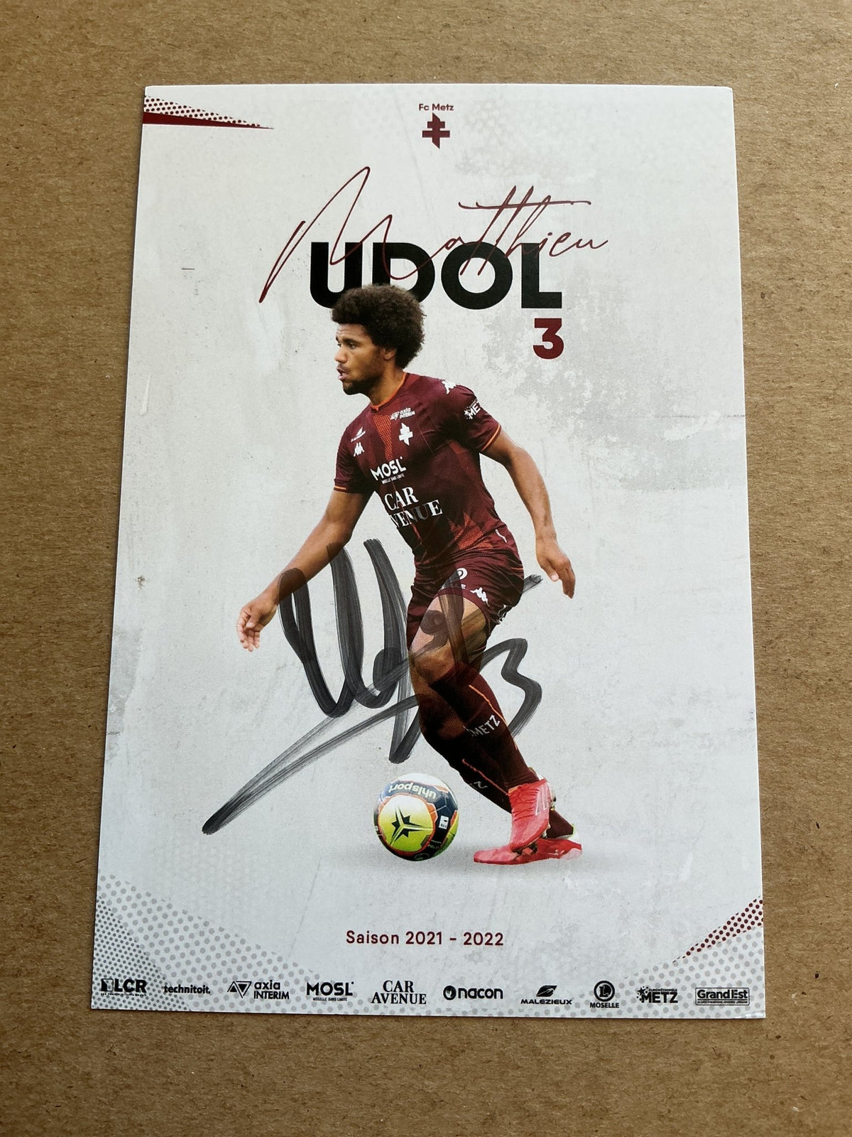 Matthieu Udol, France 🇫🇷 FC Metz 2021/22 hand signed - Autographs-World