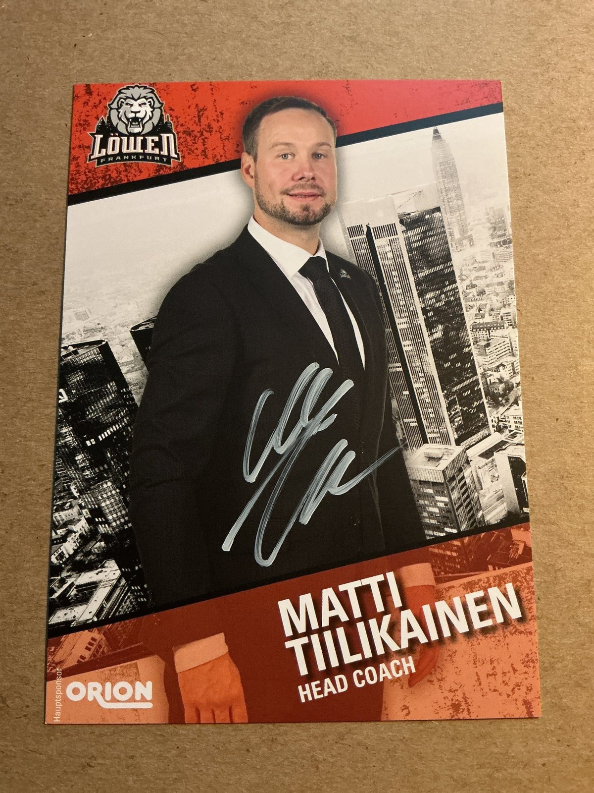 Matti Tiilikainen, Finland 🇫🇮 Löwen Frankfurt 2023/24 hand signed - Autographs-World