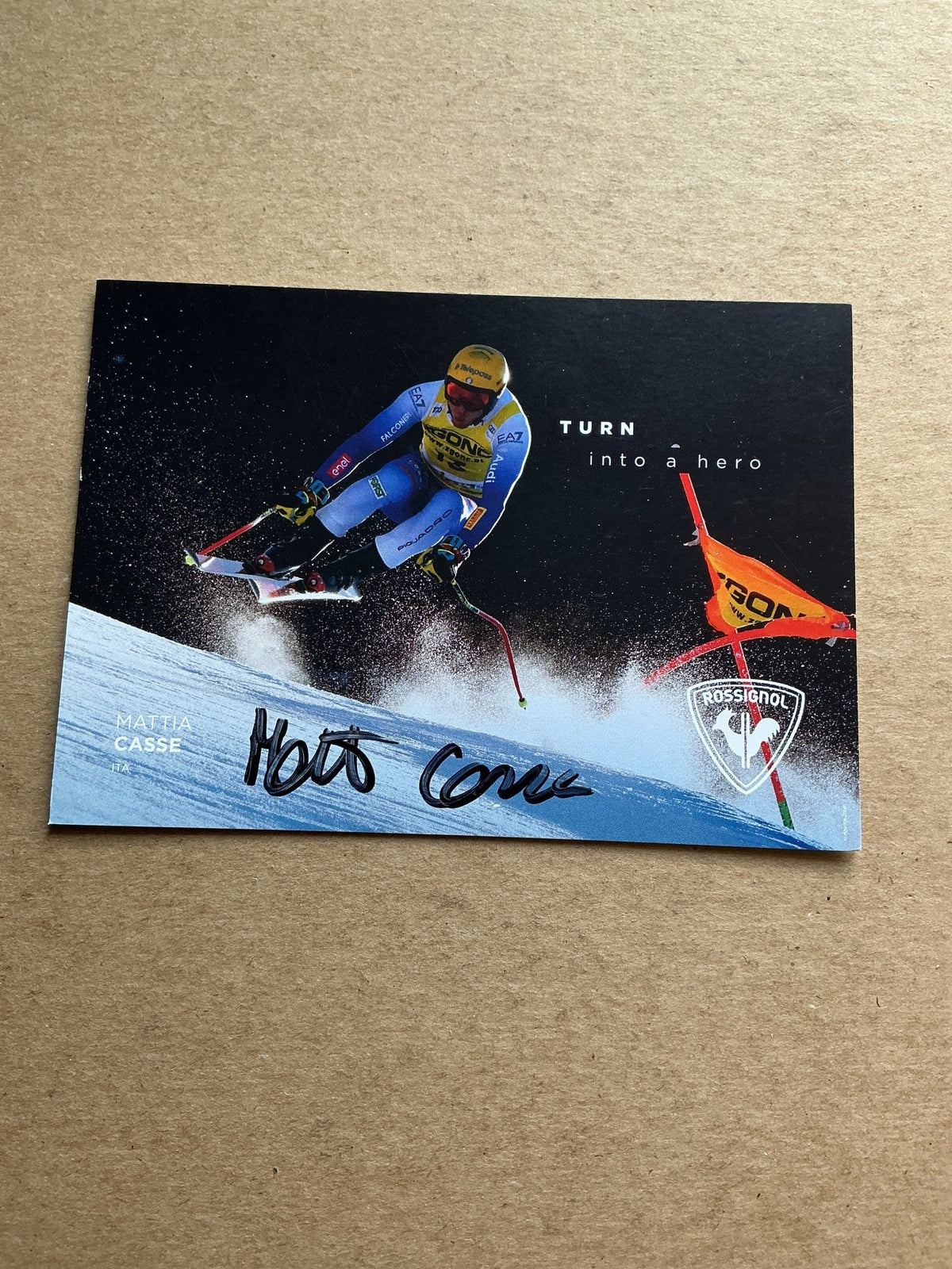 Mattia Casse, Italy 🇮🇹 Alpine Winter Sports 2024/25 hand signed - Autographs-World